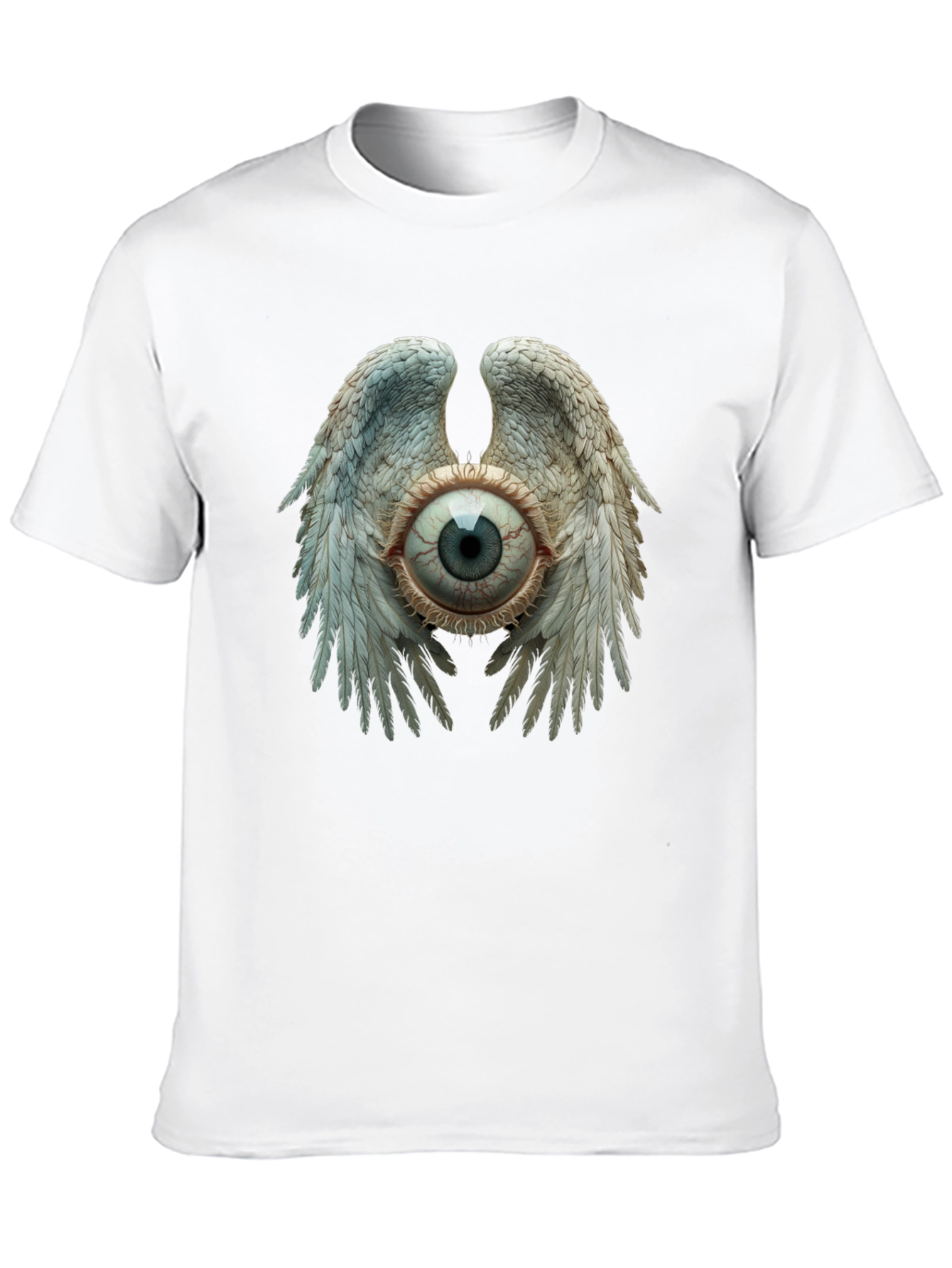 Eye with Wings Graphic Tee - Unique Design