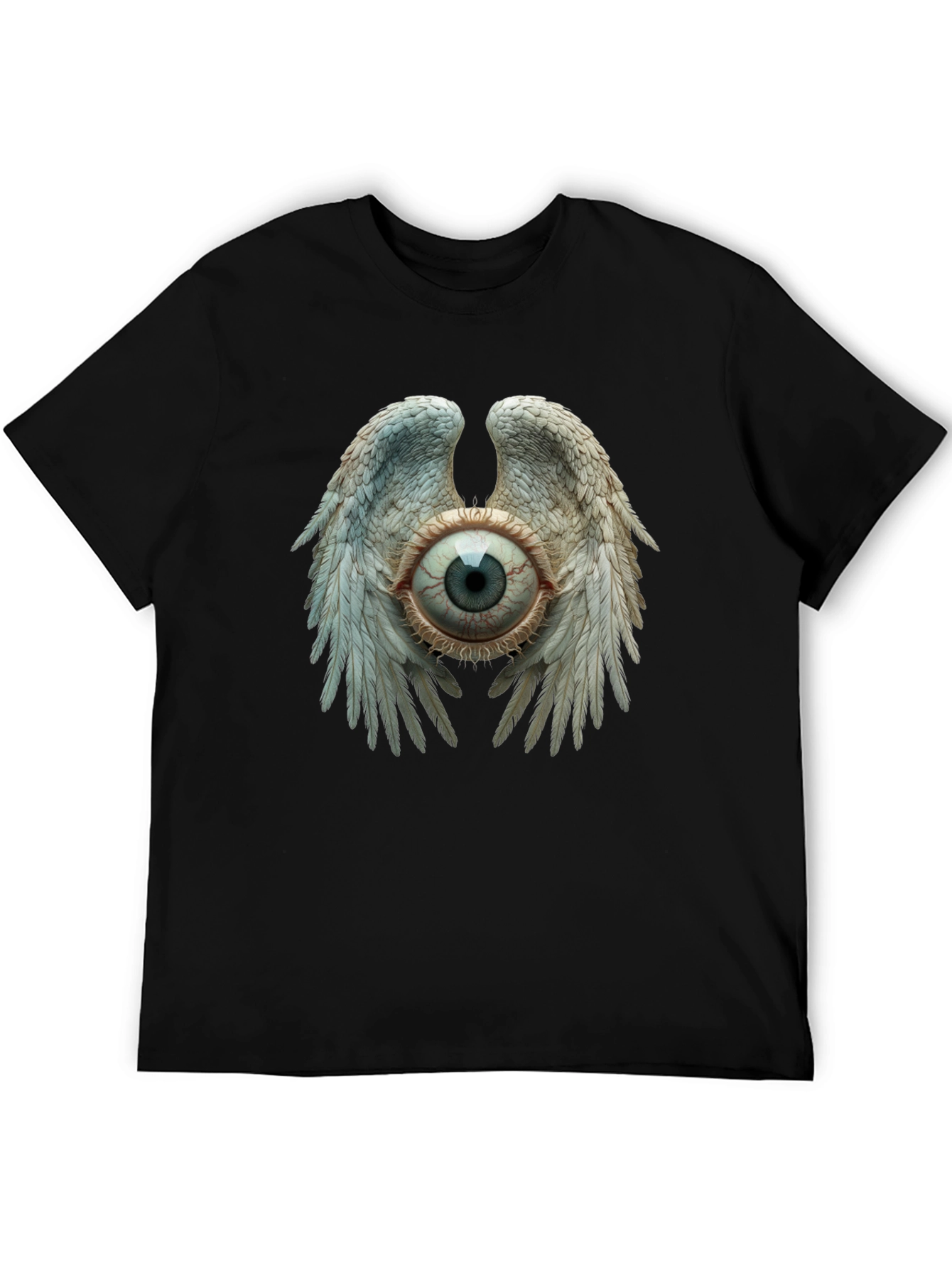 Eye with Wings Graphic Tee - Unique Design