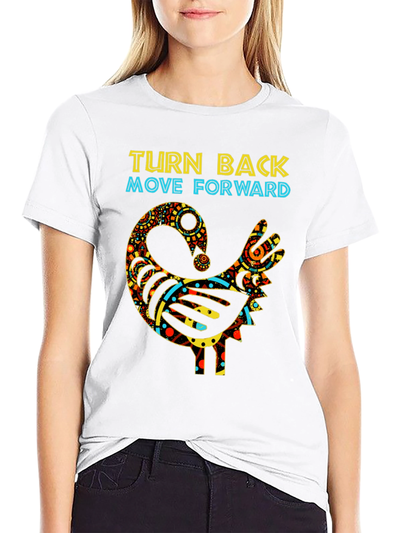 Turn Back Move Forward Sankofa Bird T-Shirt