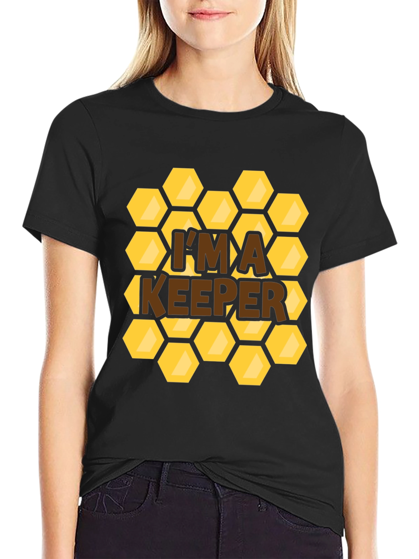 Im a Keeper Honeycomb Graphic T-Shirt