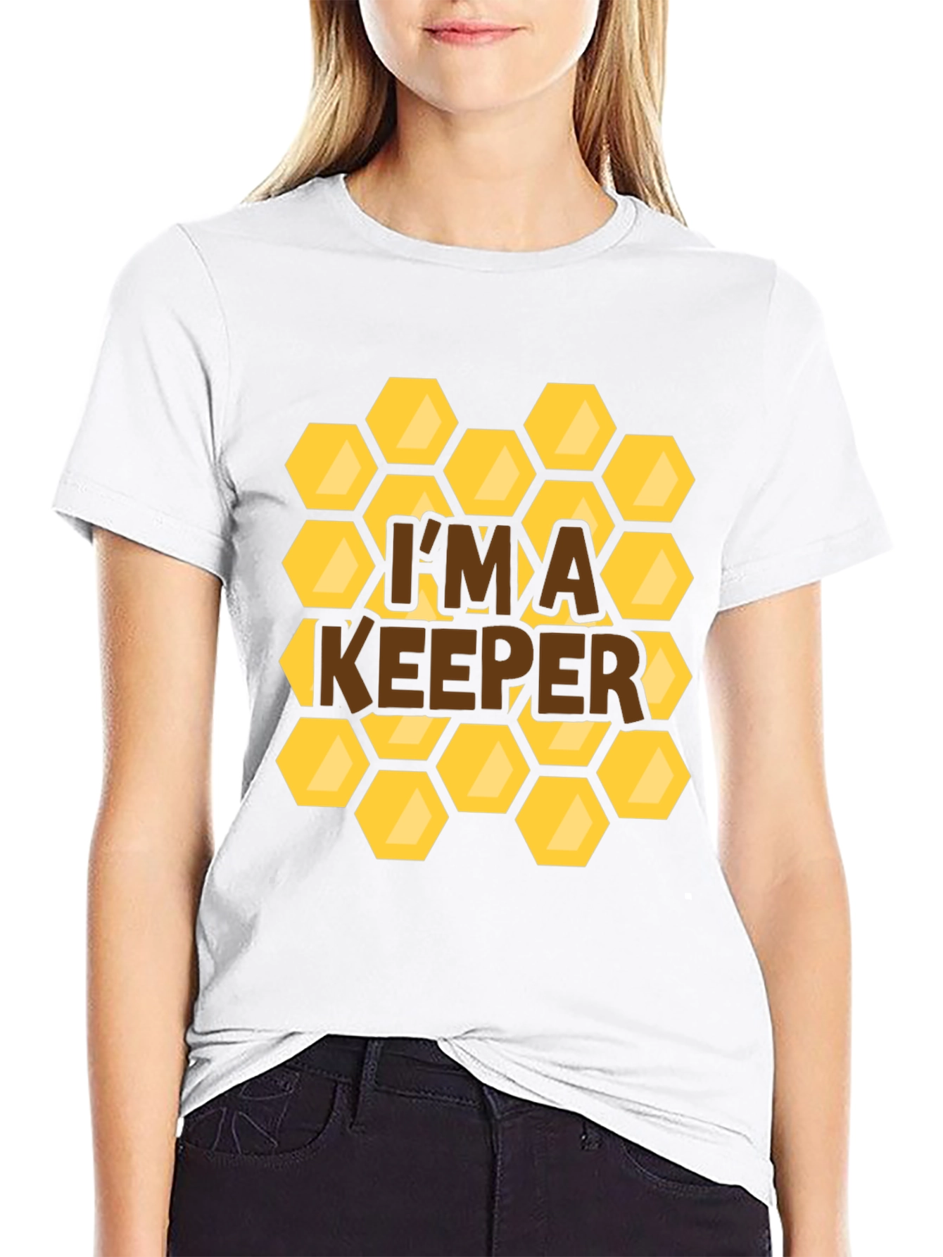 Im a Keeper Honeycomb Graphic T-Shirt