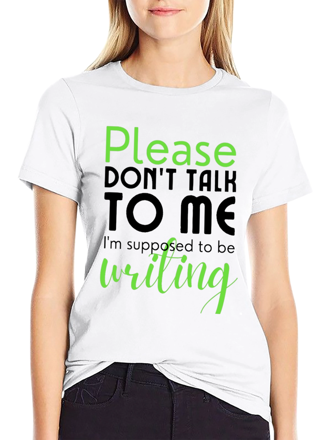 Please Dont Talk To Me T-Shirt - Writing