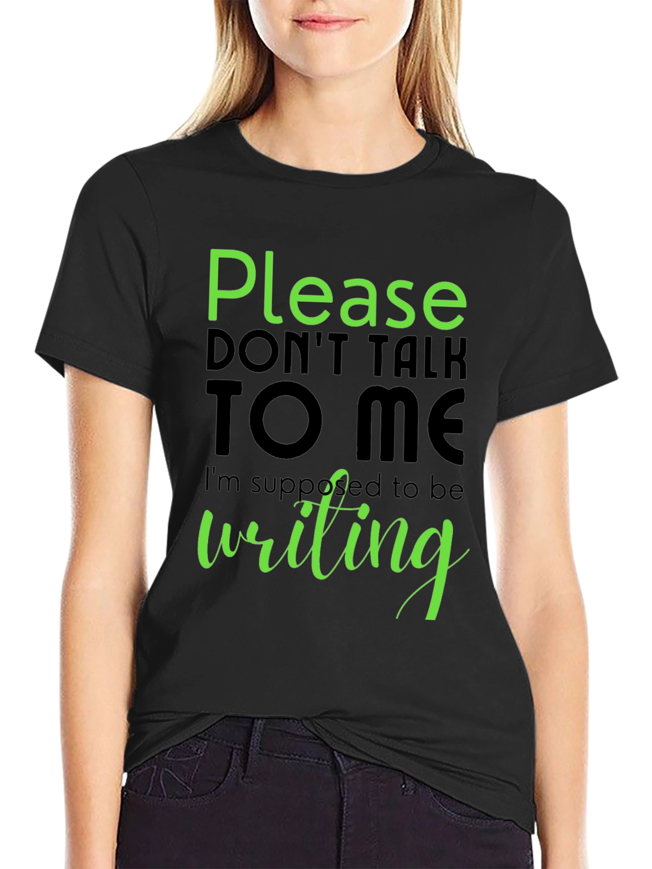 Please Dont Talk To Me T-Shirt - Writing