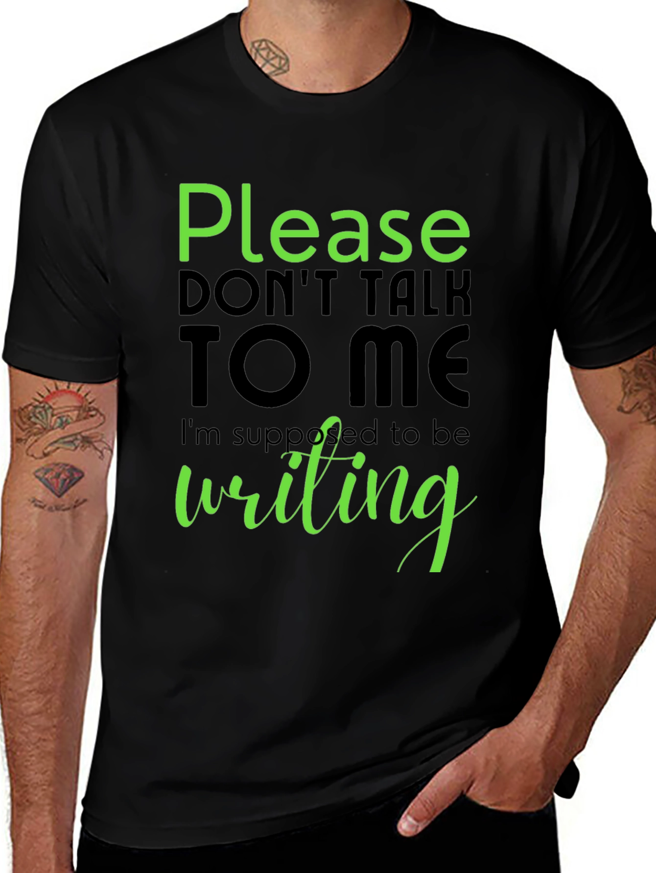 Please Dont Talk To Me T-Shirt - Writing