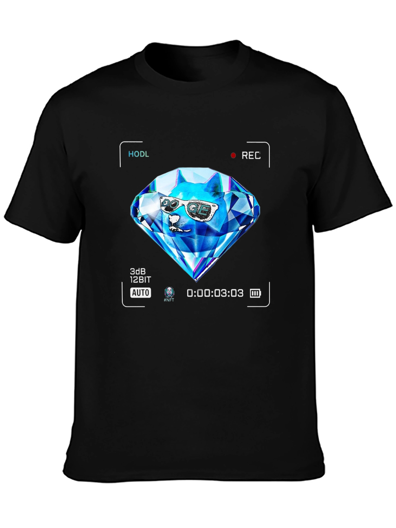 HODL Diamond Doge T-Shirt - Crypto Meme Tee