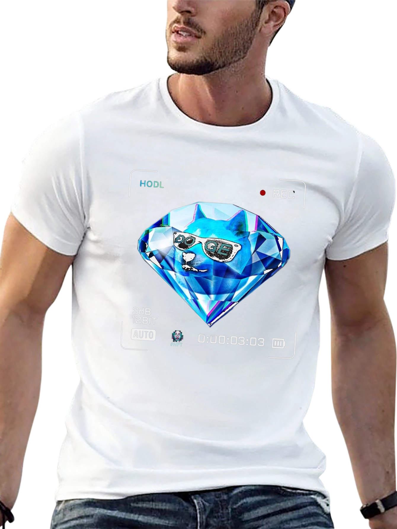 HODL Diamond Doge T-Shirt - Crypto Meme Tee