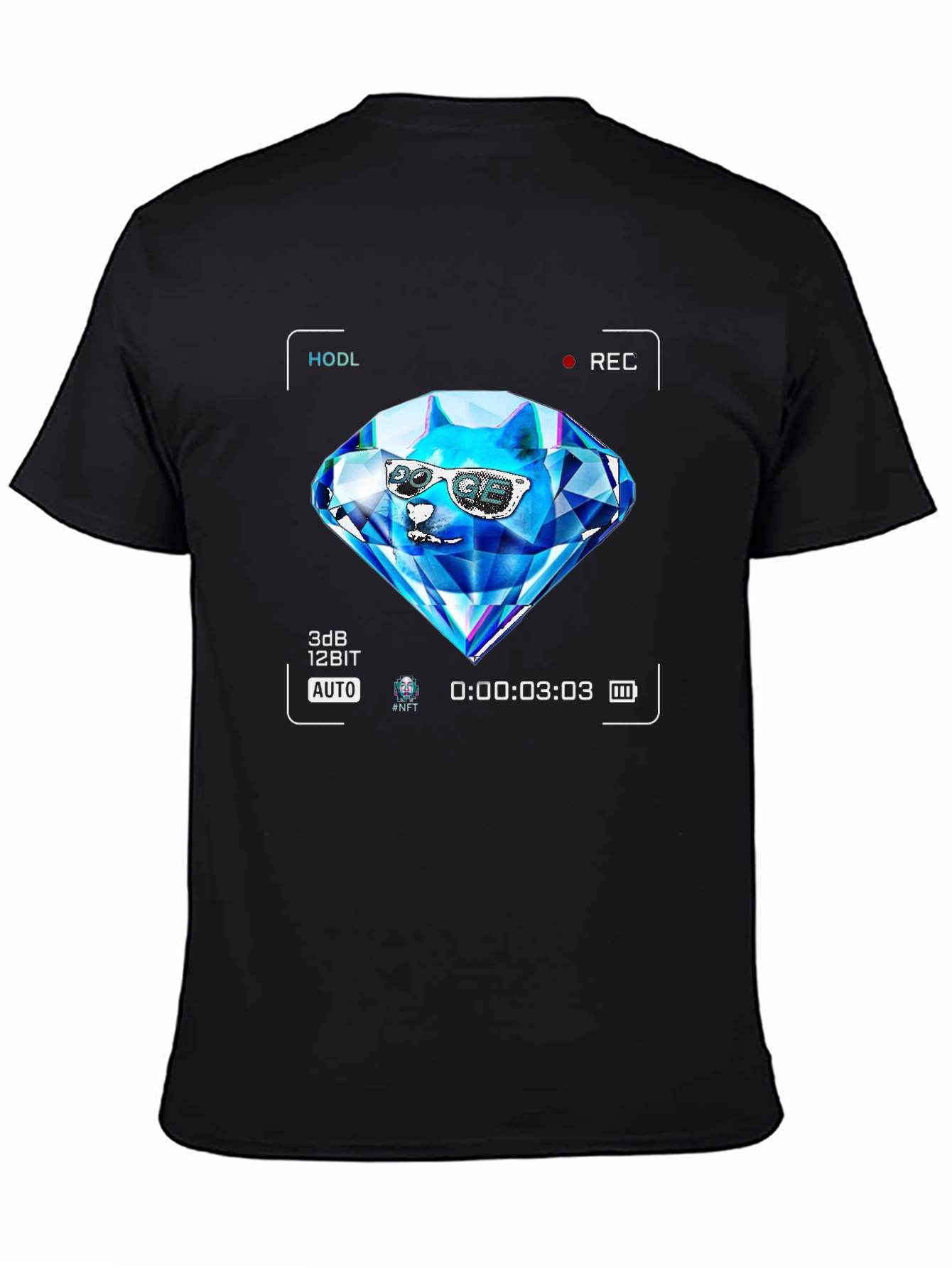 HODL Diamond Doge T-Shirt - Crypto Meme Tee