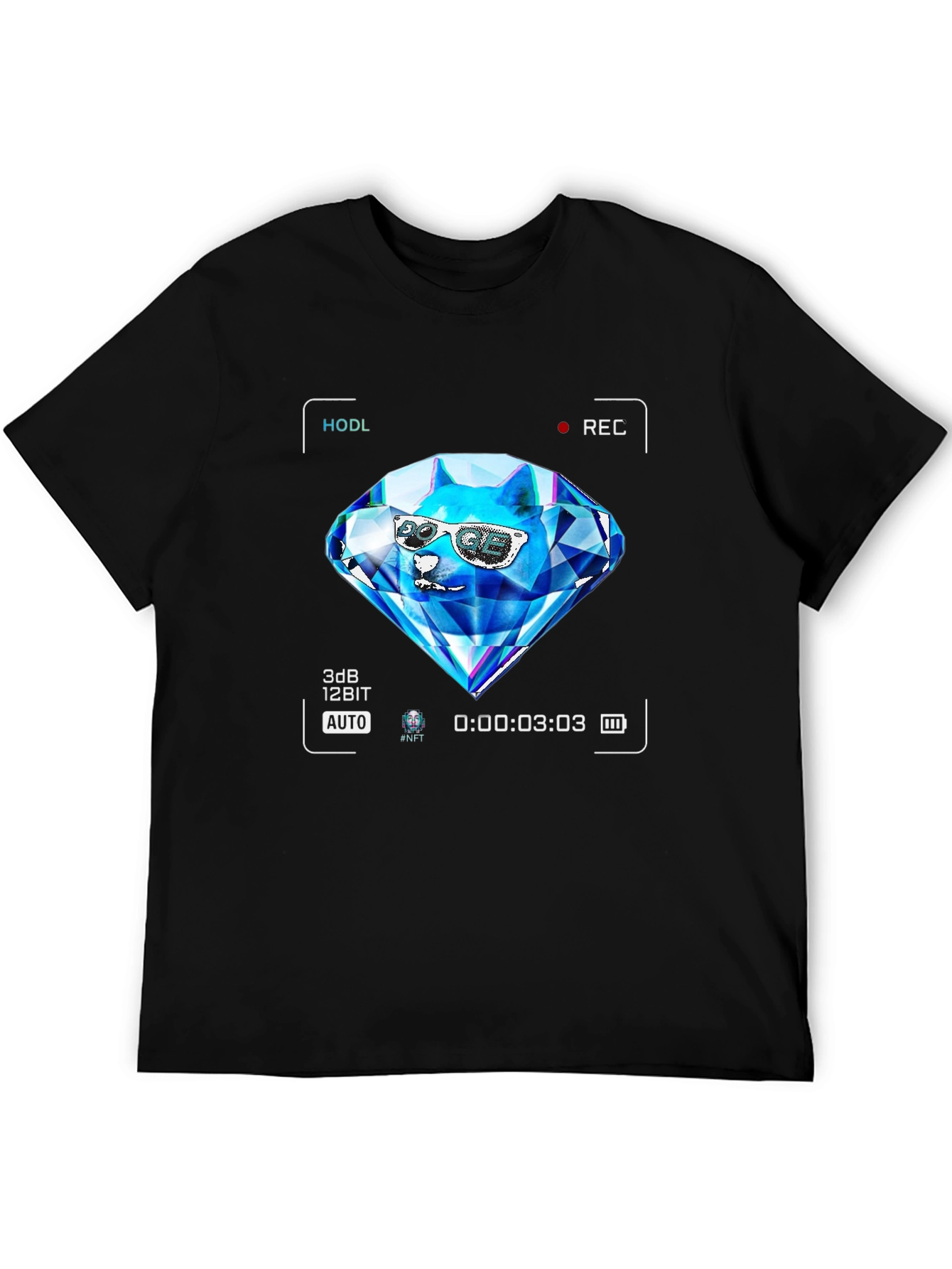 HODL Diamond Doge T-Shirt - Crypto Meme Tee