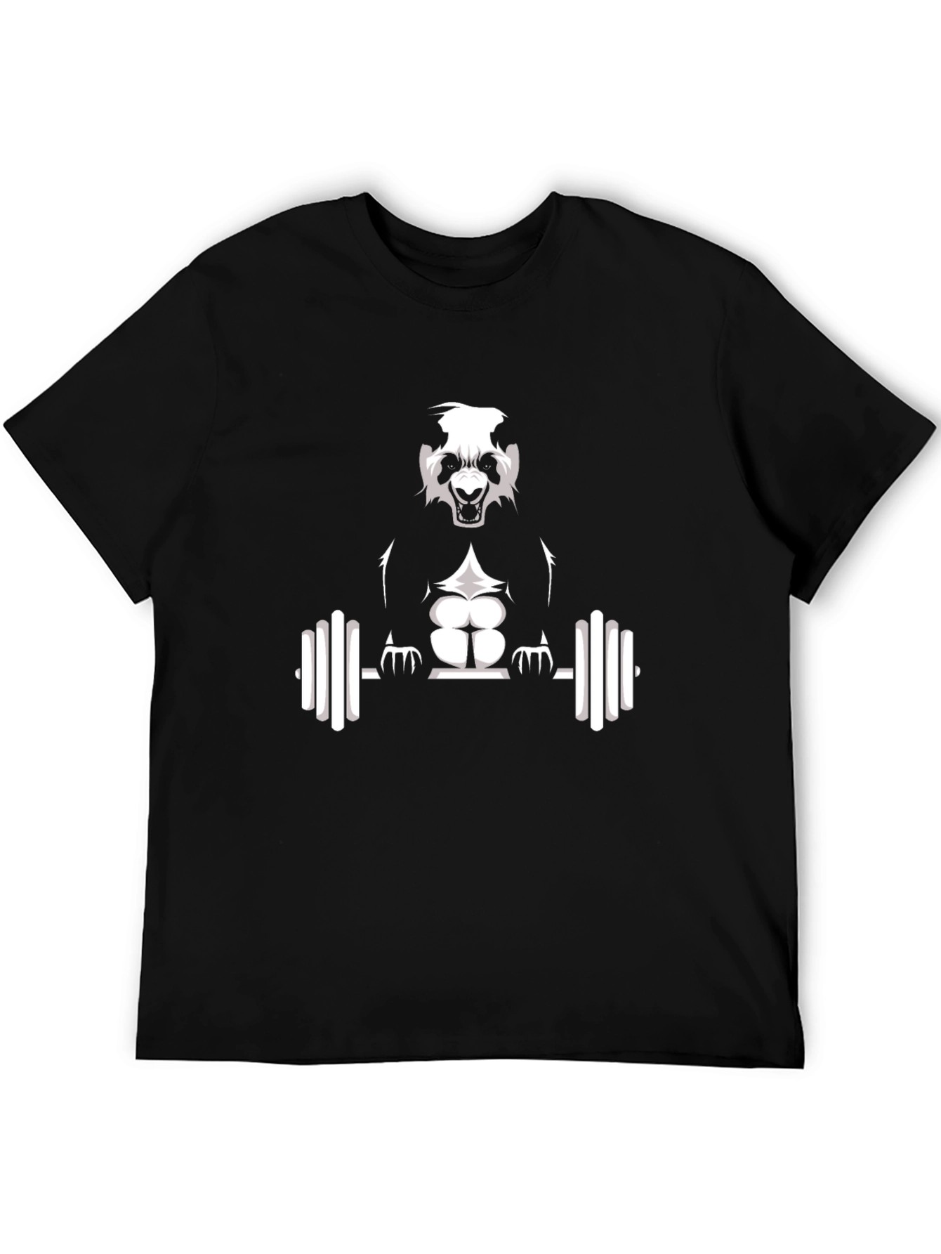 Gym Panda Black T-Shirt