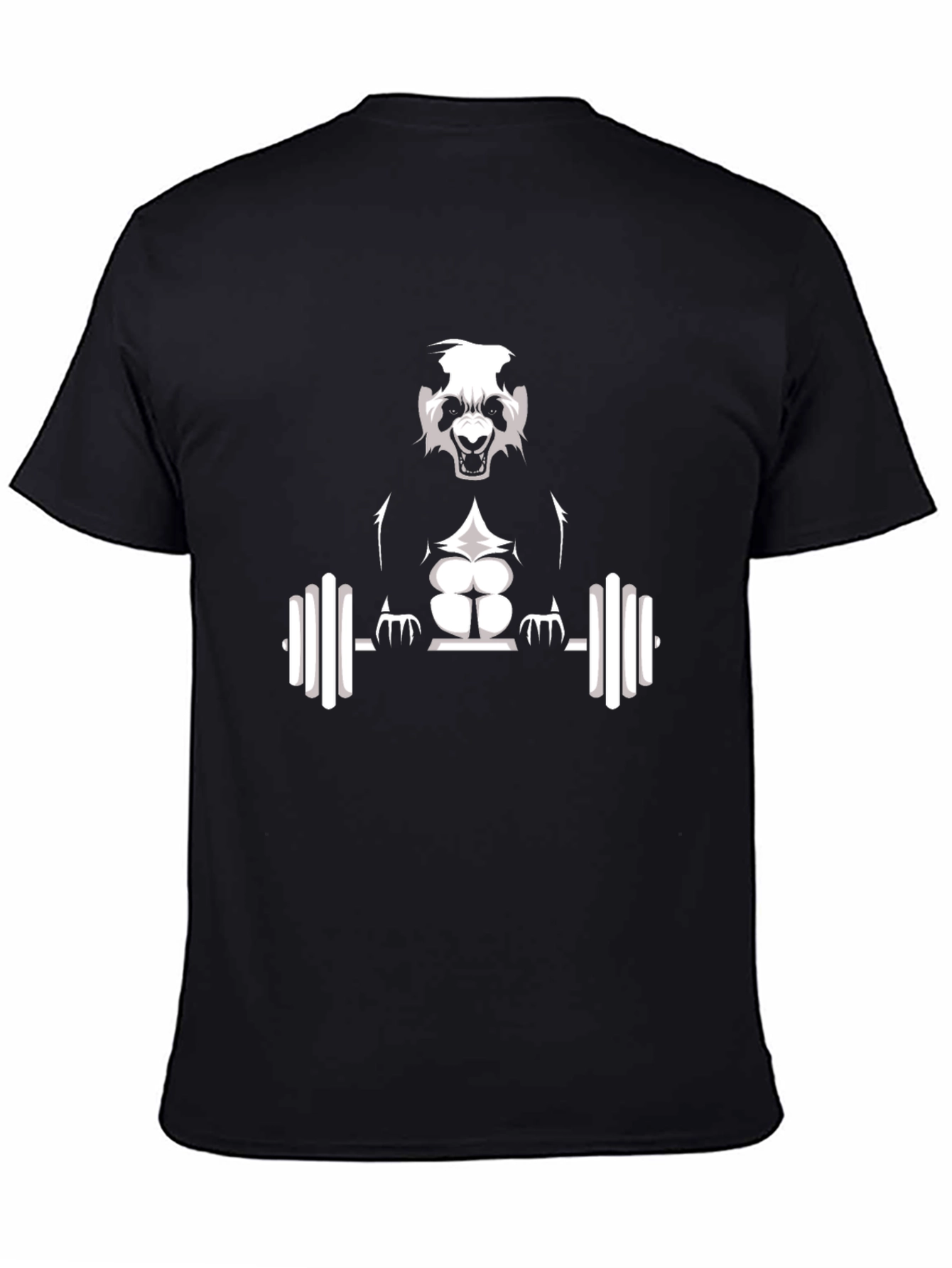 Gym Panda Black T-Shirt