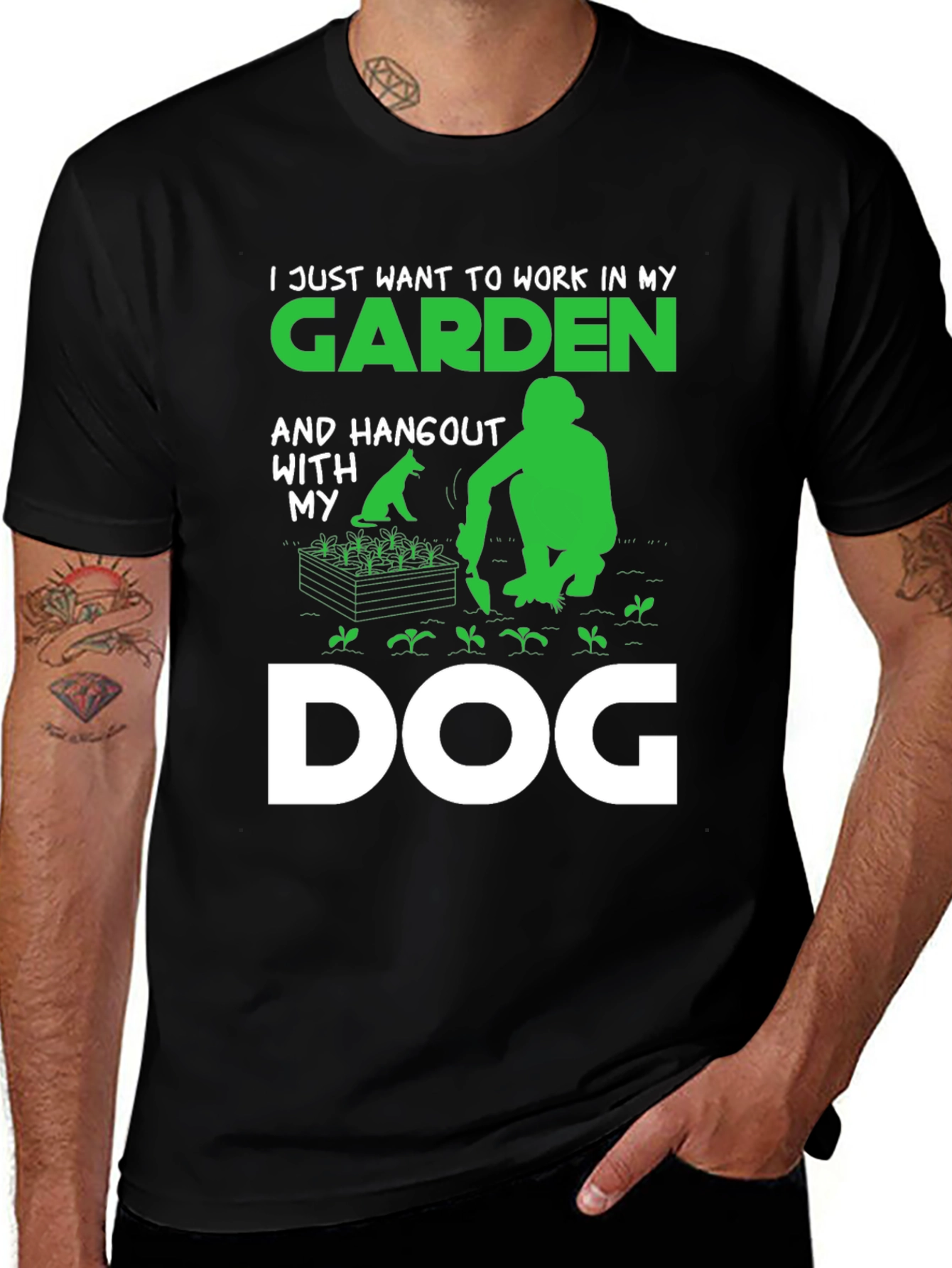 Gardening and Dog Lover T-Shirt