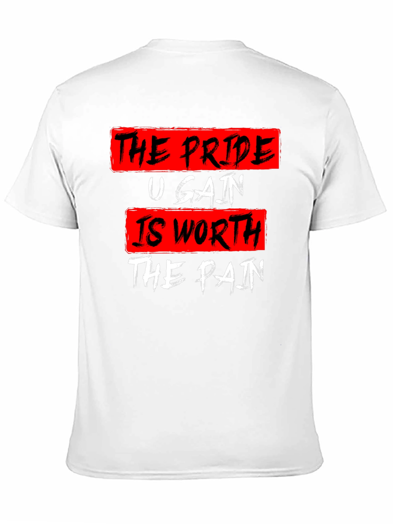Motivational Workout T-Shirt - Pride Gain Pain
