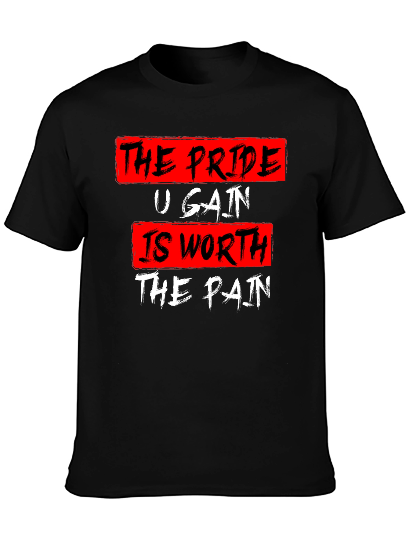 Motivational Workout T-Shirt - Pride Gain Pain