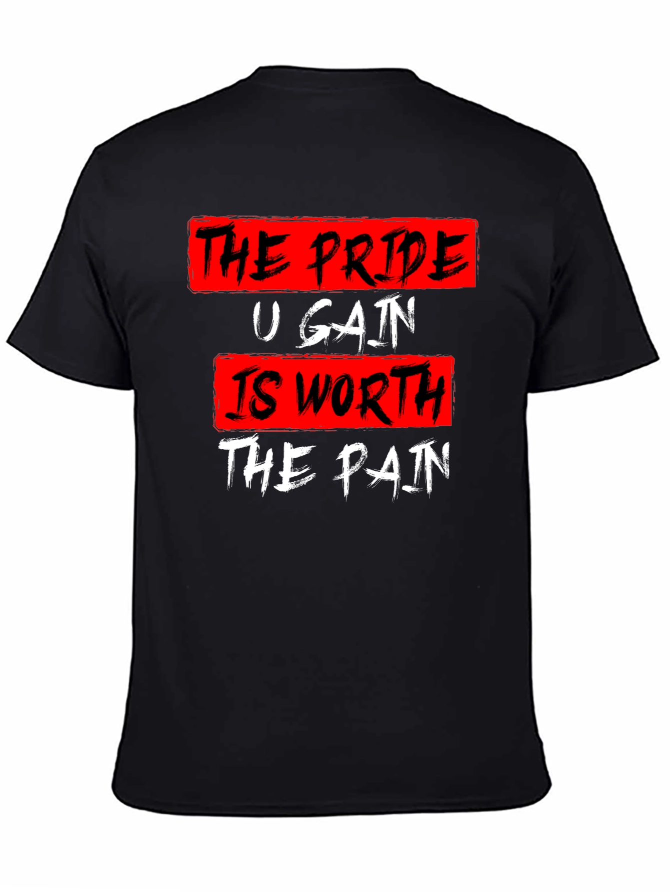 Motivational Workout T-Shirt - Pride Gain Pain