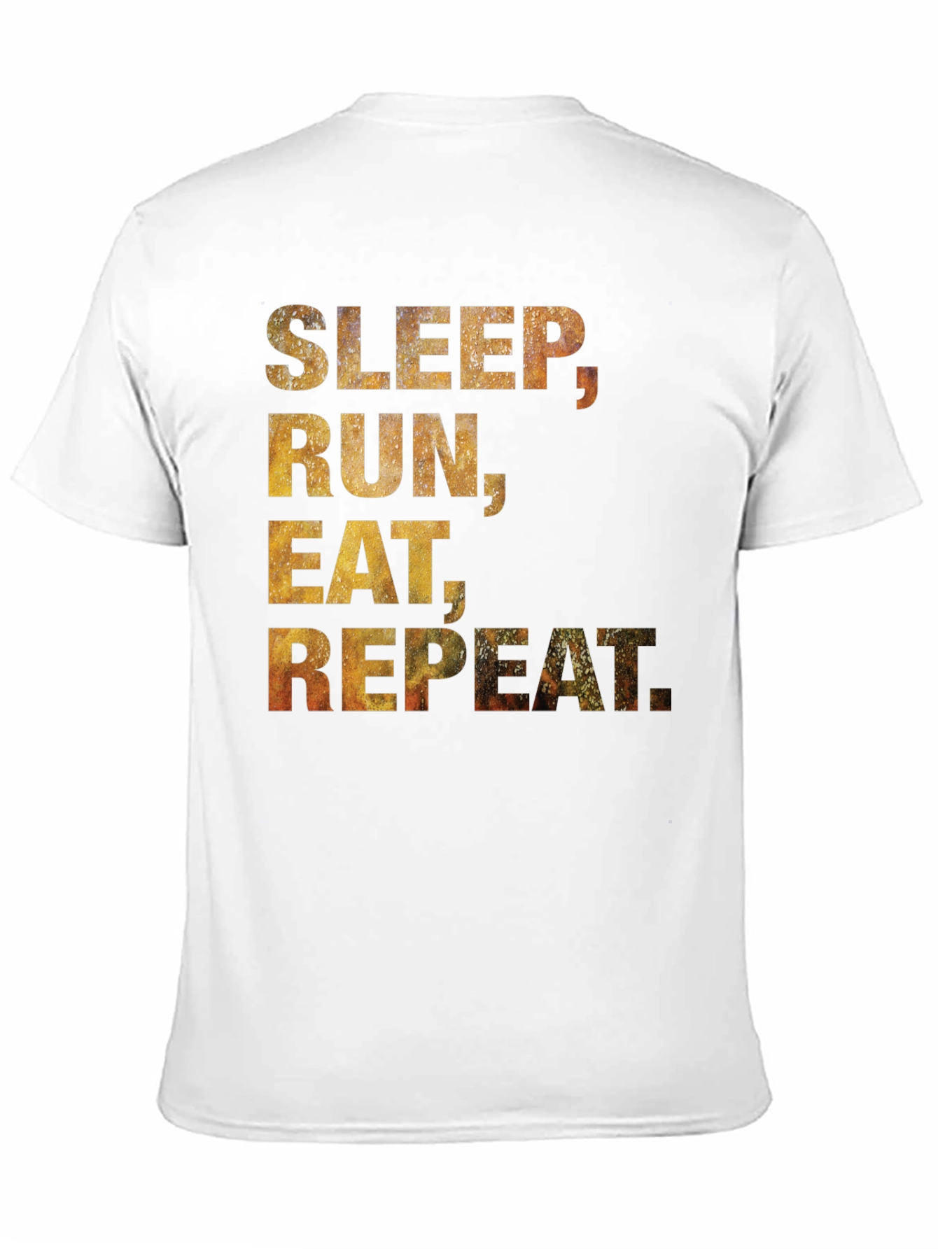 Sleep Run Eat Repeat T-Shirt - Black Cotton Tee