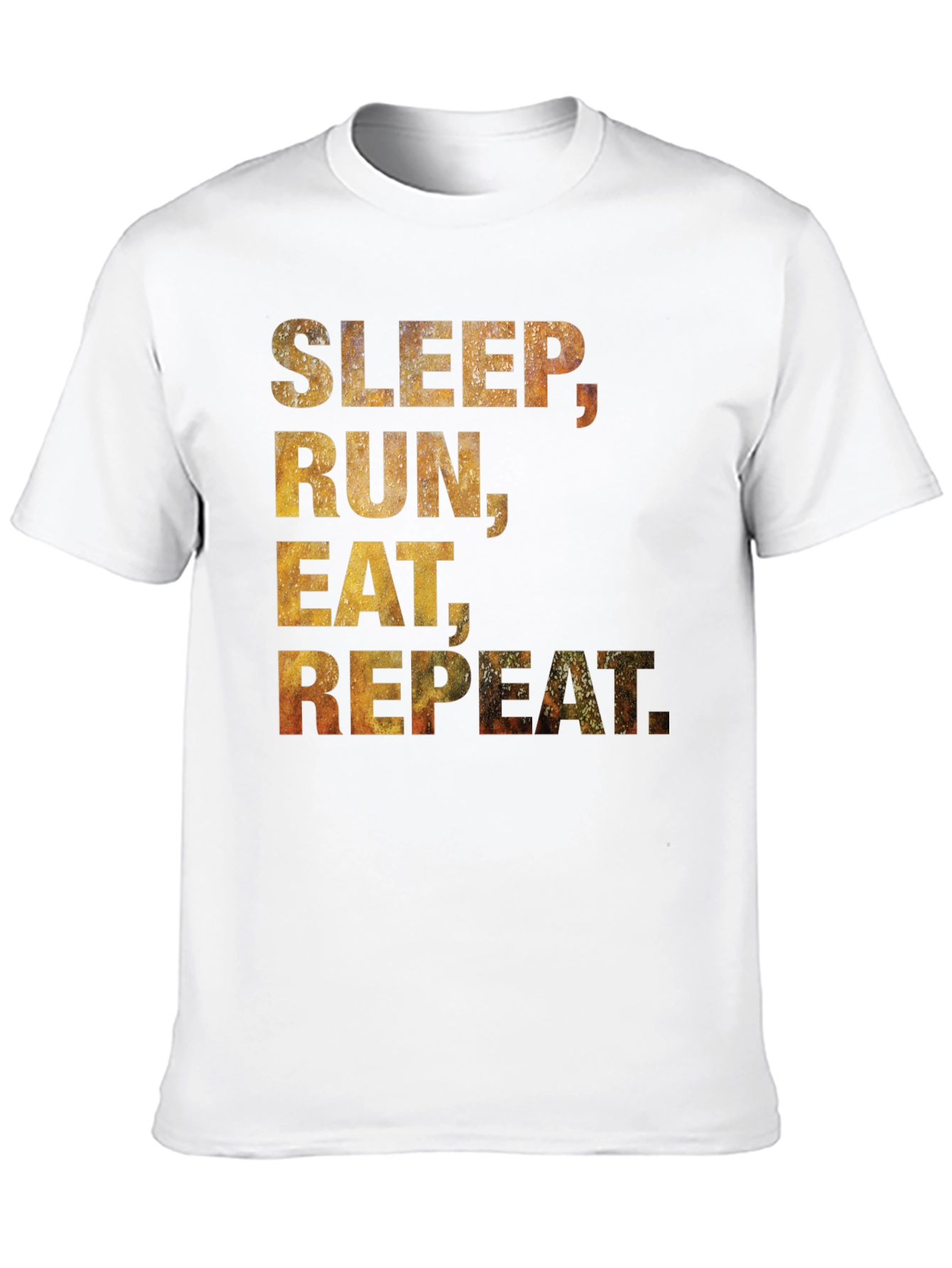 Sleep Run Eat Repeat T-Shirt - Black Cotton Tee