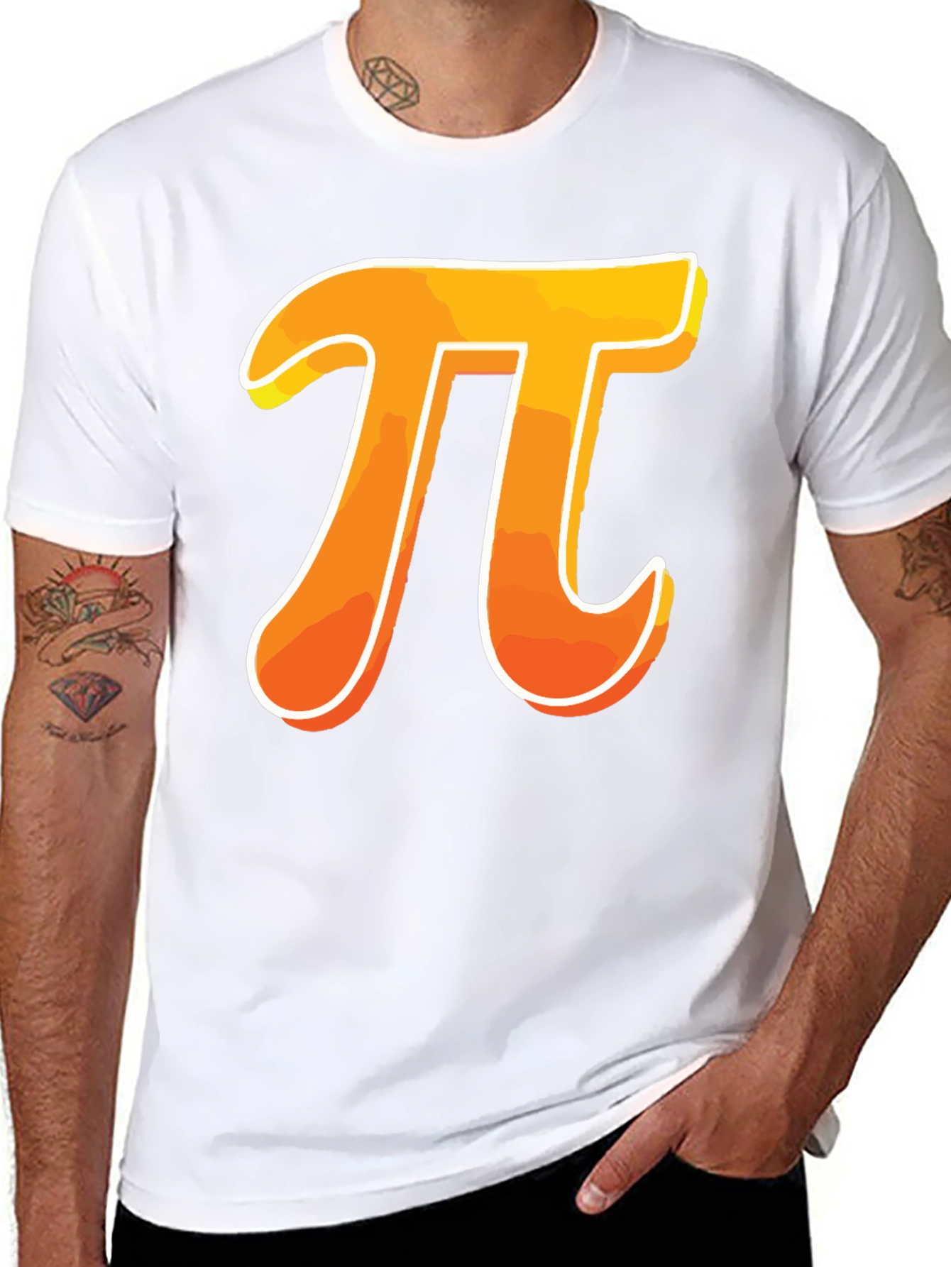 Pi Symbol Graphic T-Shirt
