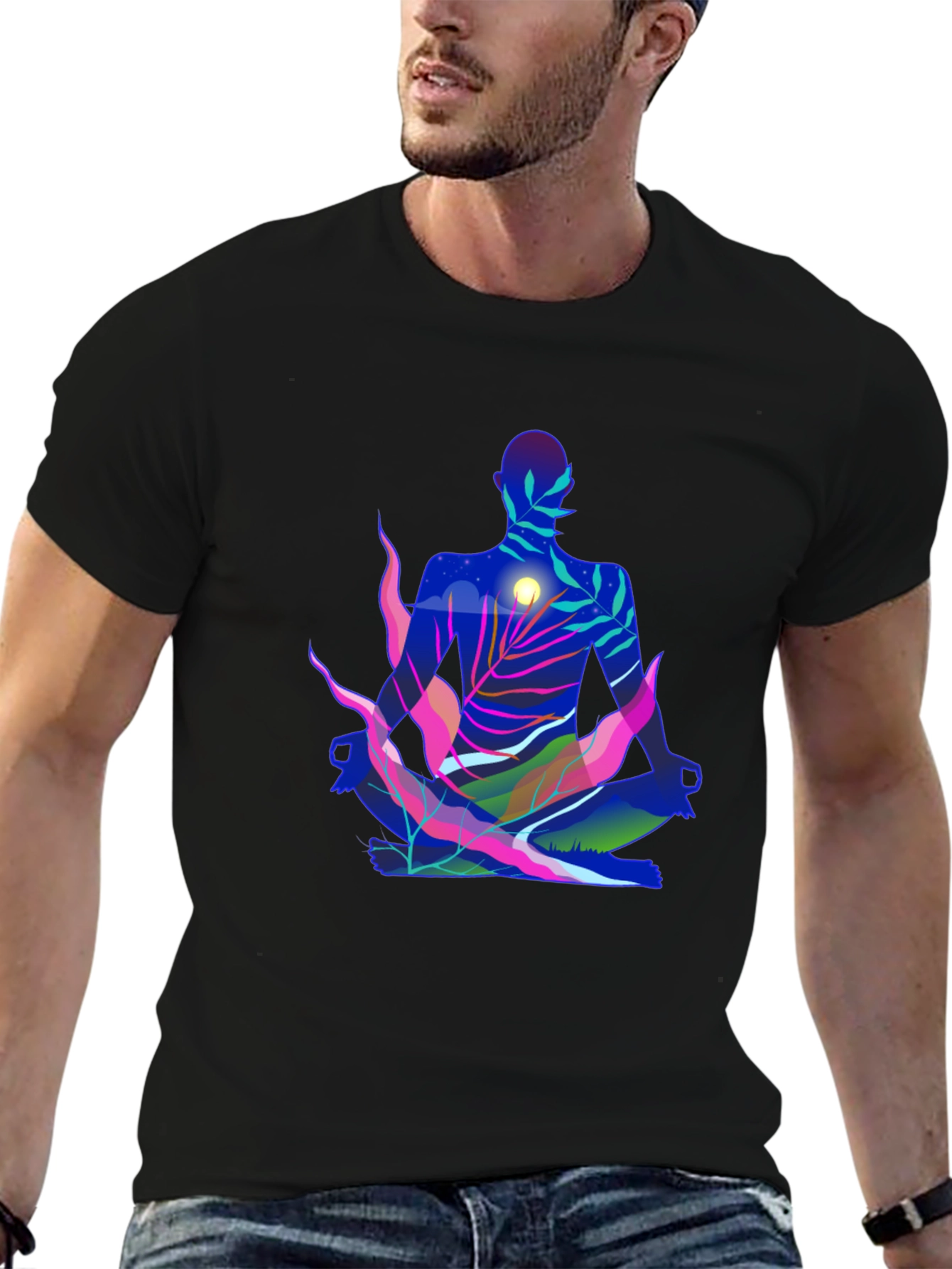 Zen Nature Meditating T-Shirt