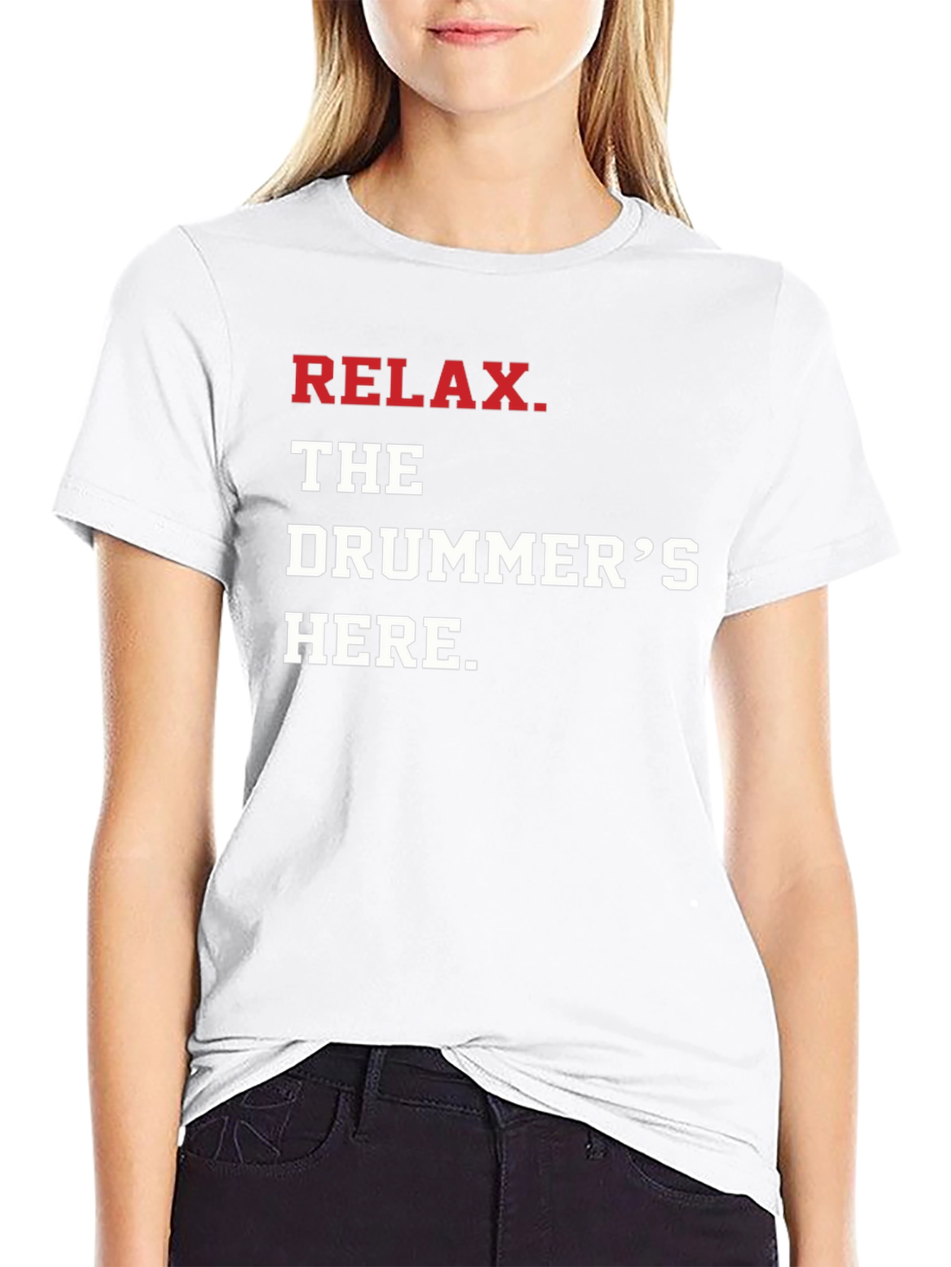 Relax The Drummers Here Graphic Tee