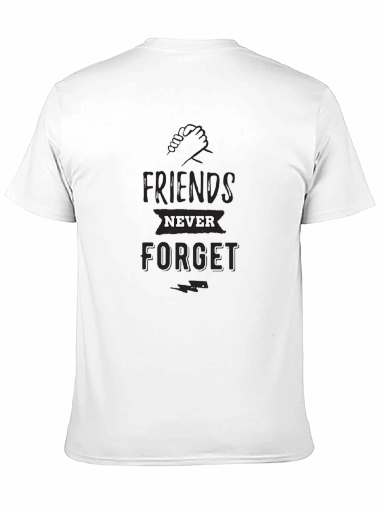 Friends Never Forget Black Graphic Tee
