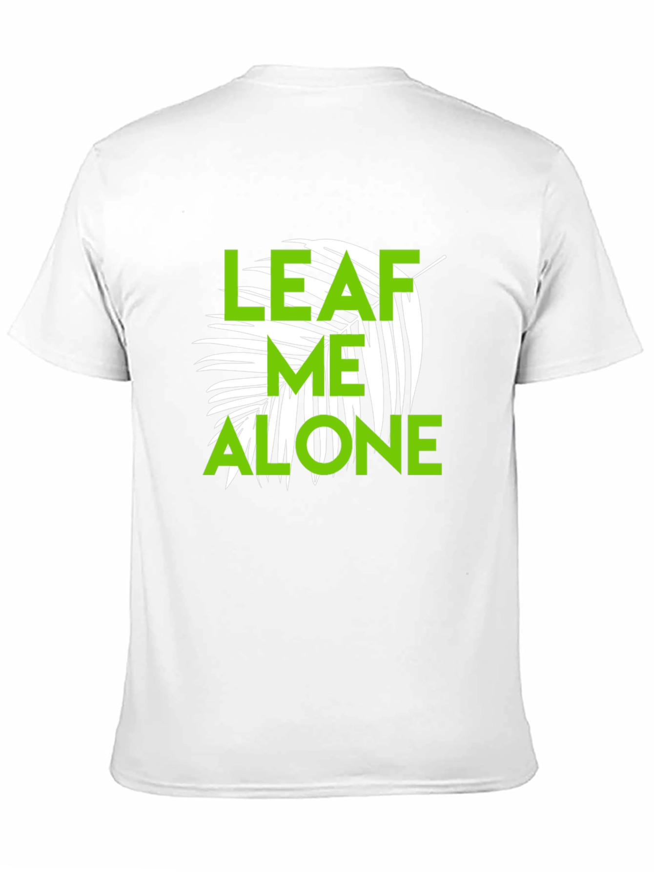 Leaf Me Alone Graphic T-Shirt - Black