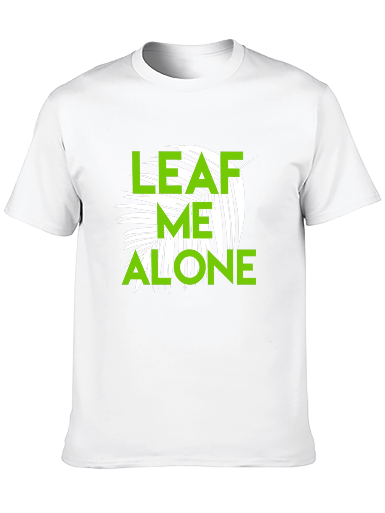 Leaf Me Alone Graphic T-Shirt - Black