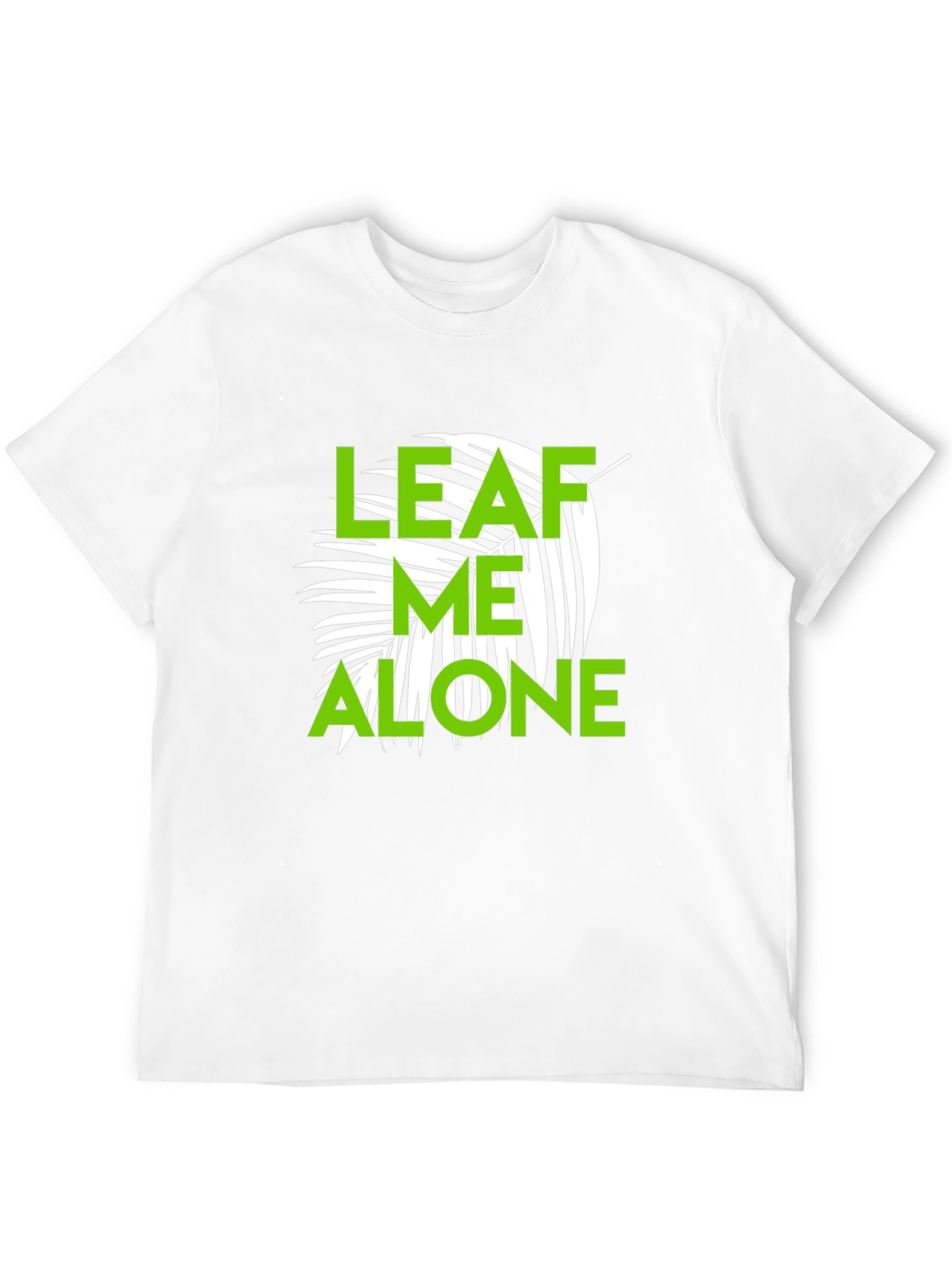 Leaf Me Alone Graphic T-Shirt - Black