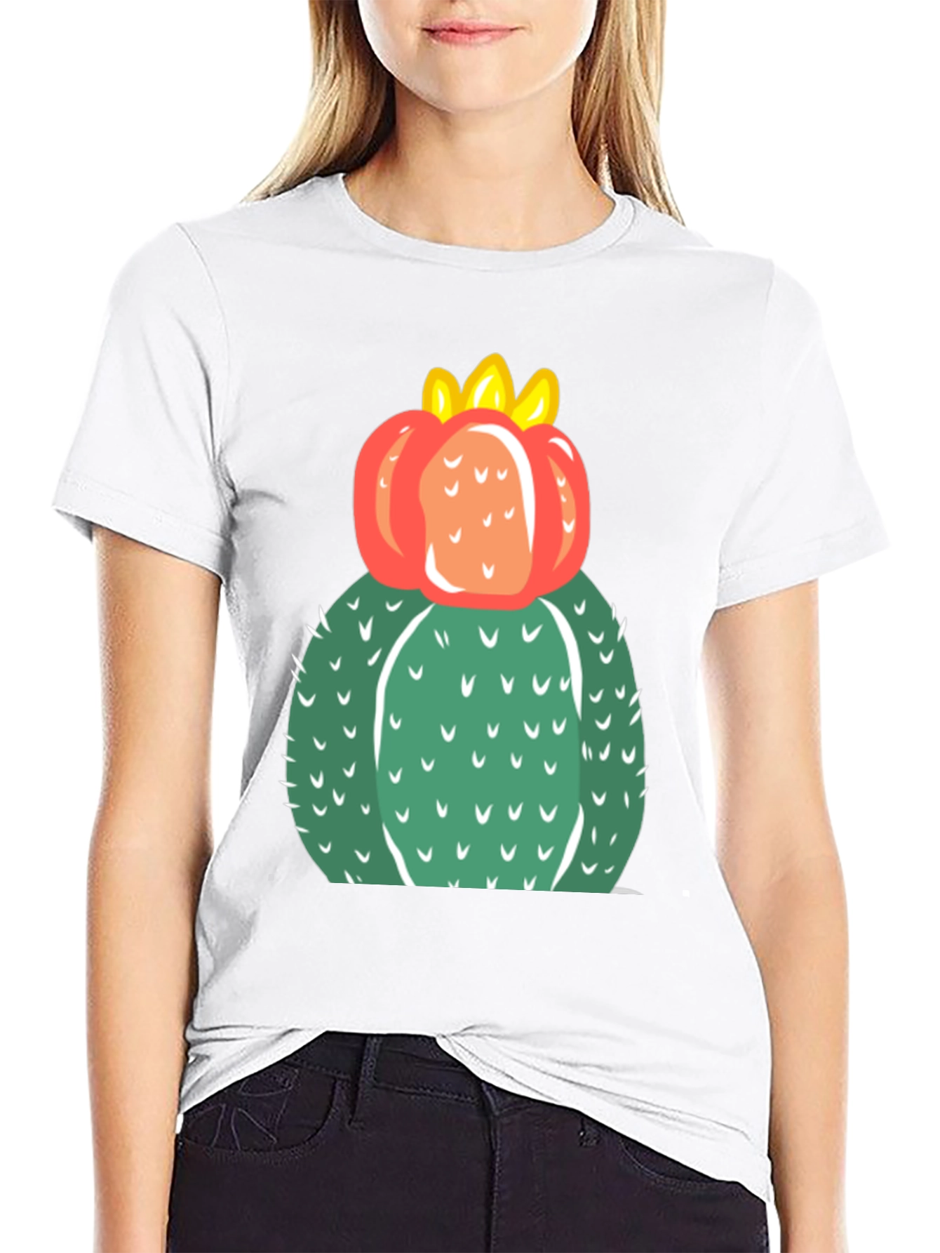 Cactus Flower Graphic Tee - Cool Desert Style