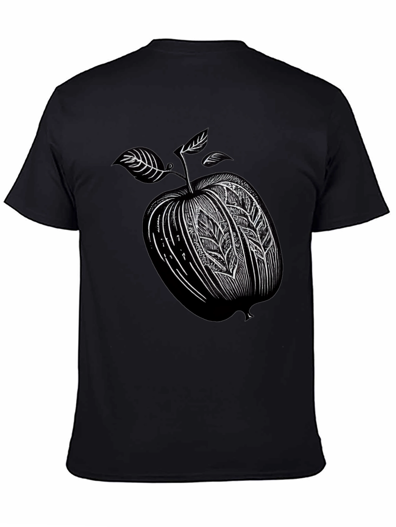 Stylized Apple Graphic T-Shirt
