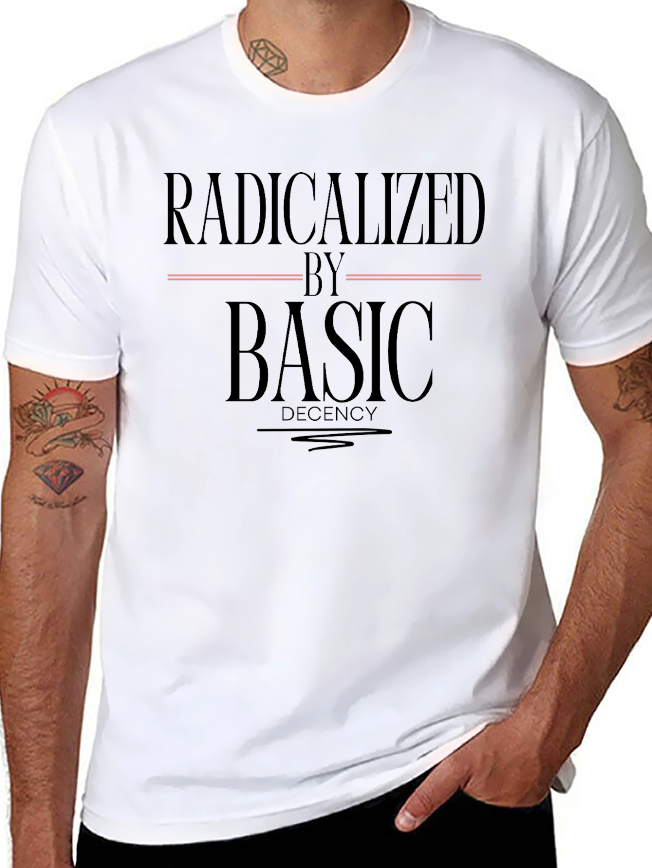 Radicalized by Basic Decency Graphic Tee - Unisex