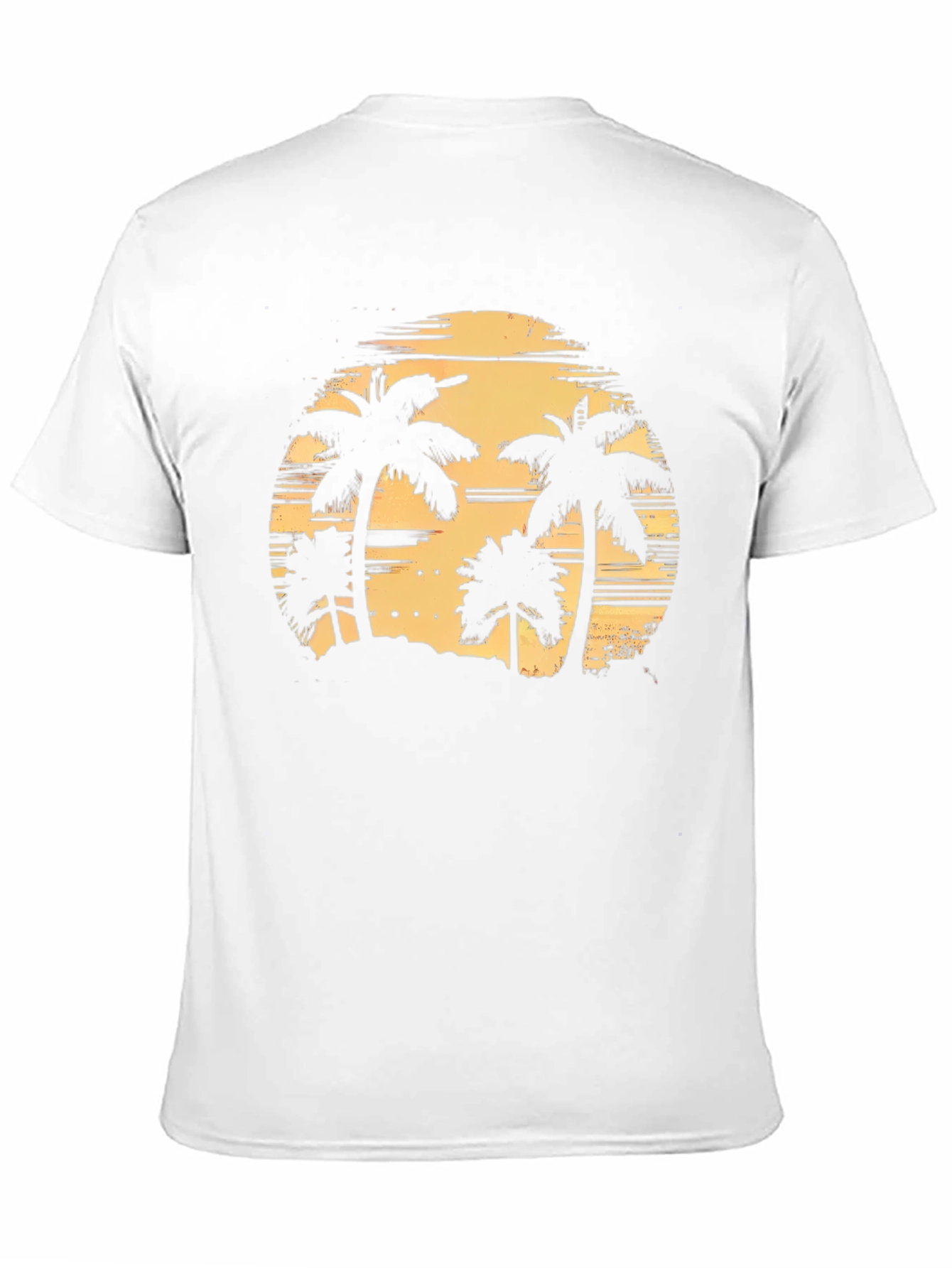 Tropical Palm Tree Sunset Graphic T-Shirt