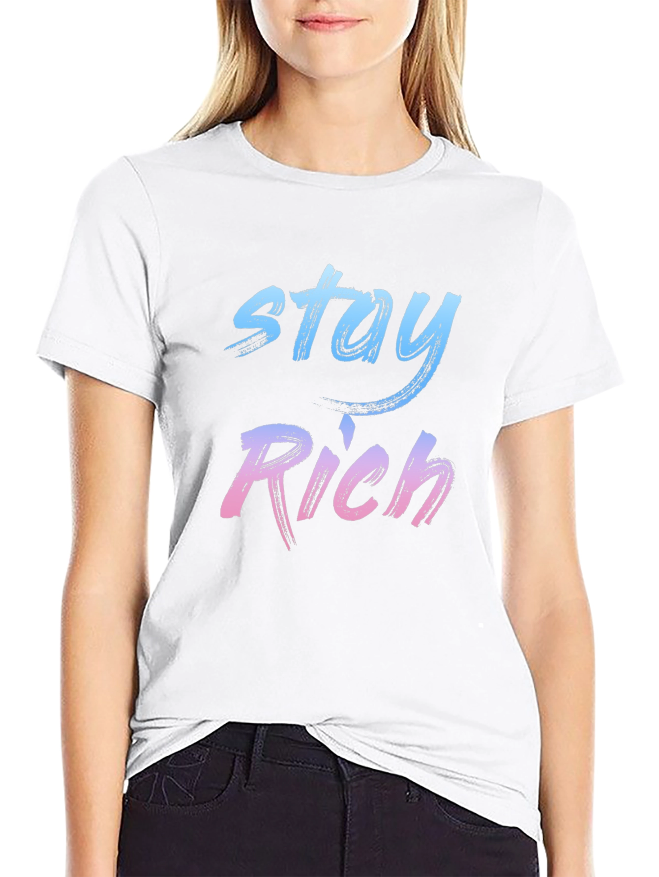 Stay Rich Graphic Tee - Stylish Mens T-Shirt