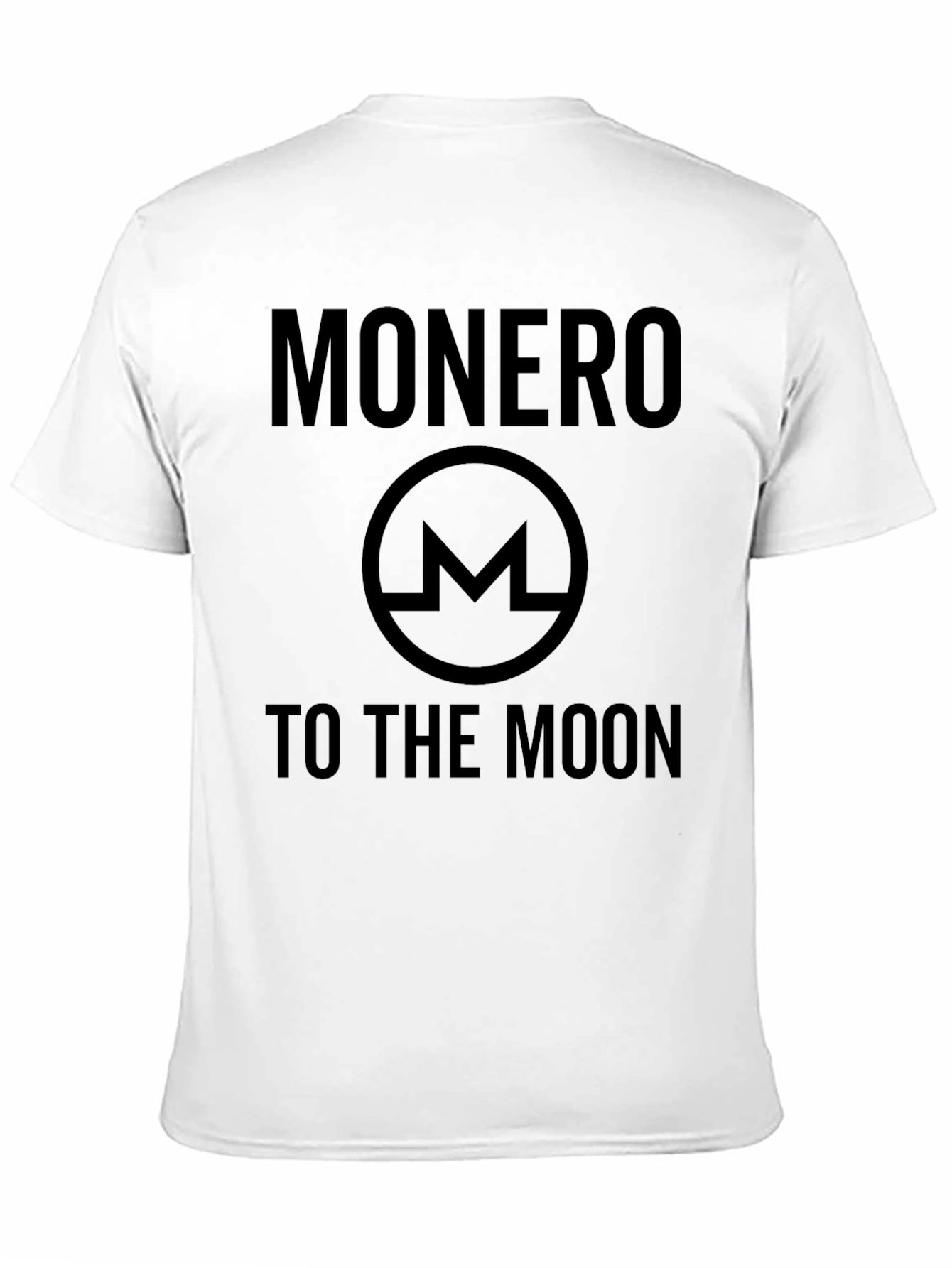 Monero To The Moon Black T-Shirt