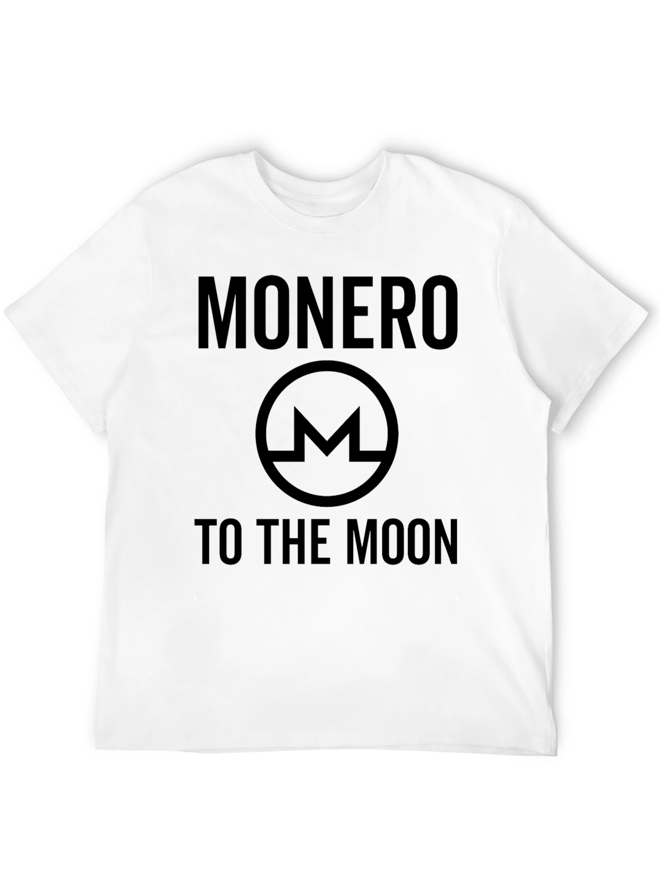 Monero To The Moon Black T-Shirt