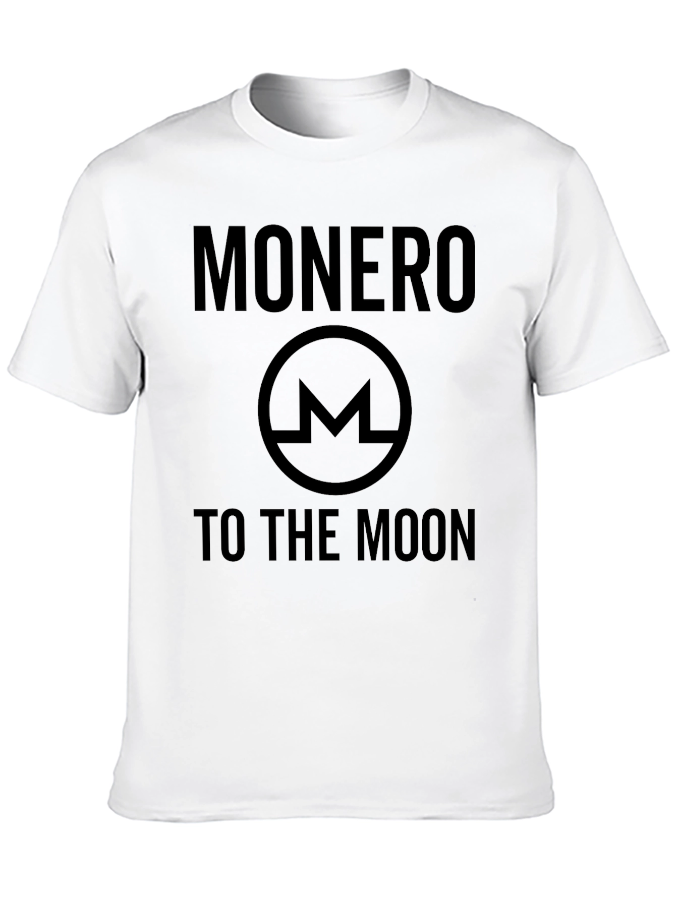 Monero To The Moon Black T-Shirt