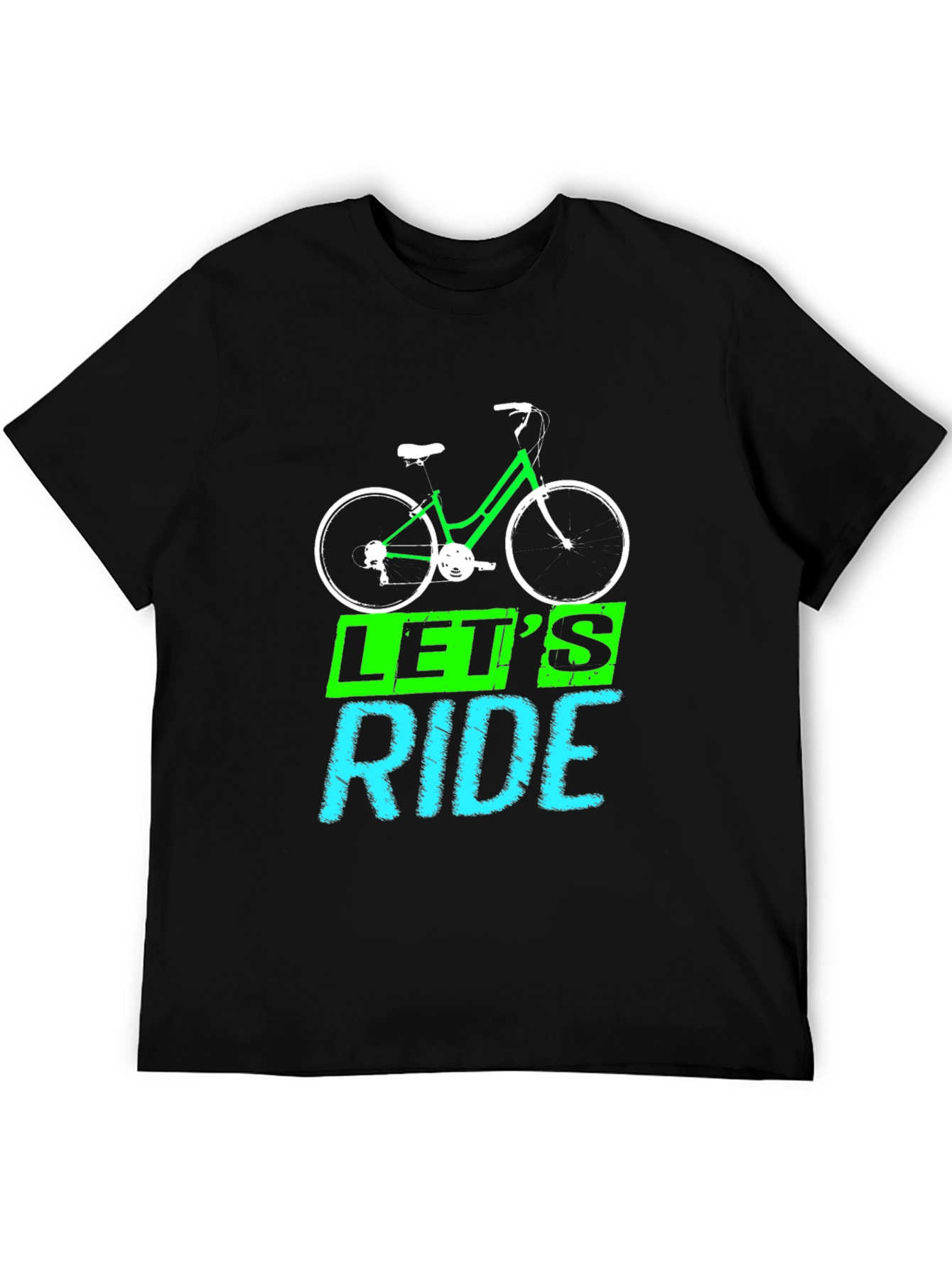 Lets Ride Bike Graphic Tee - Black