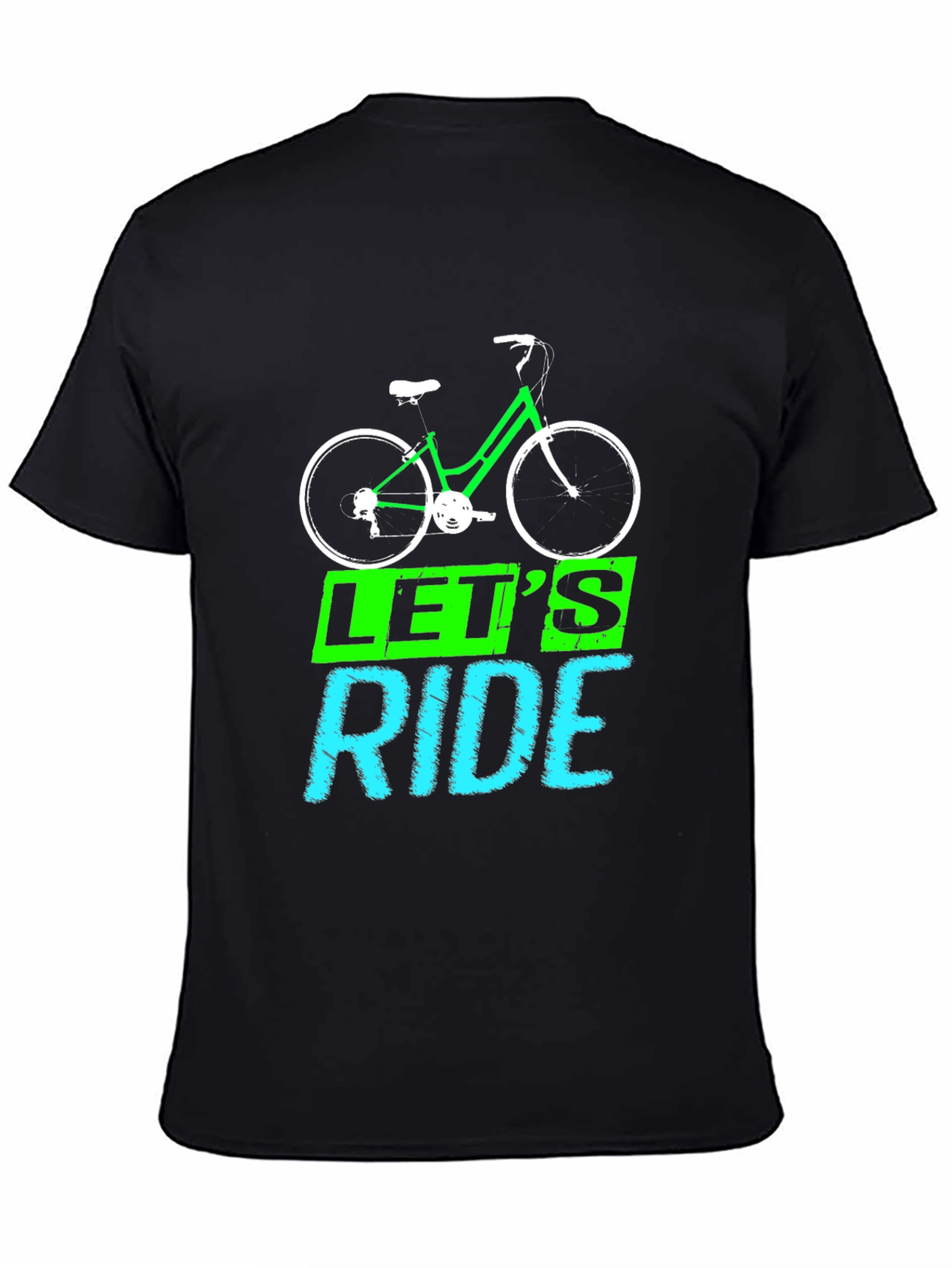 Lets Ride Bike Graphic Tee - Black