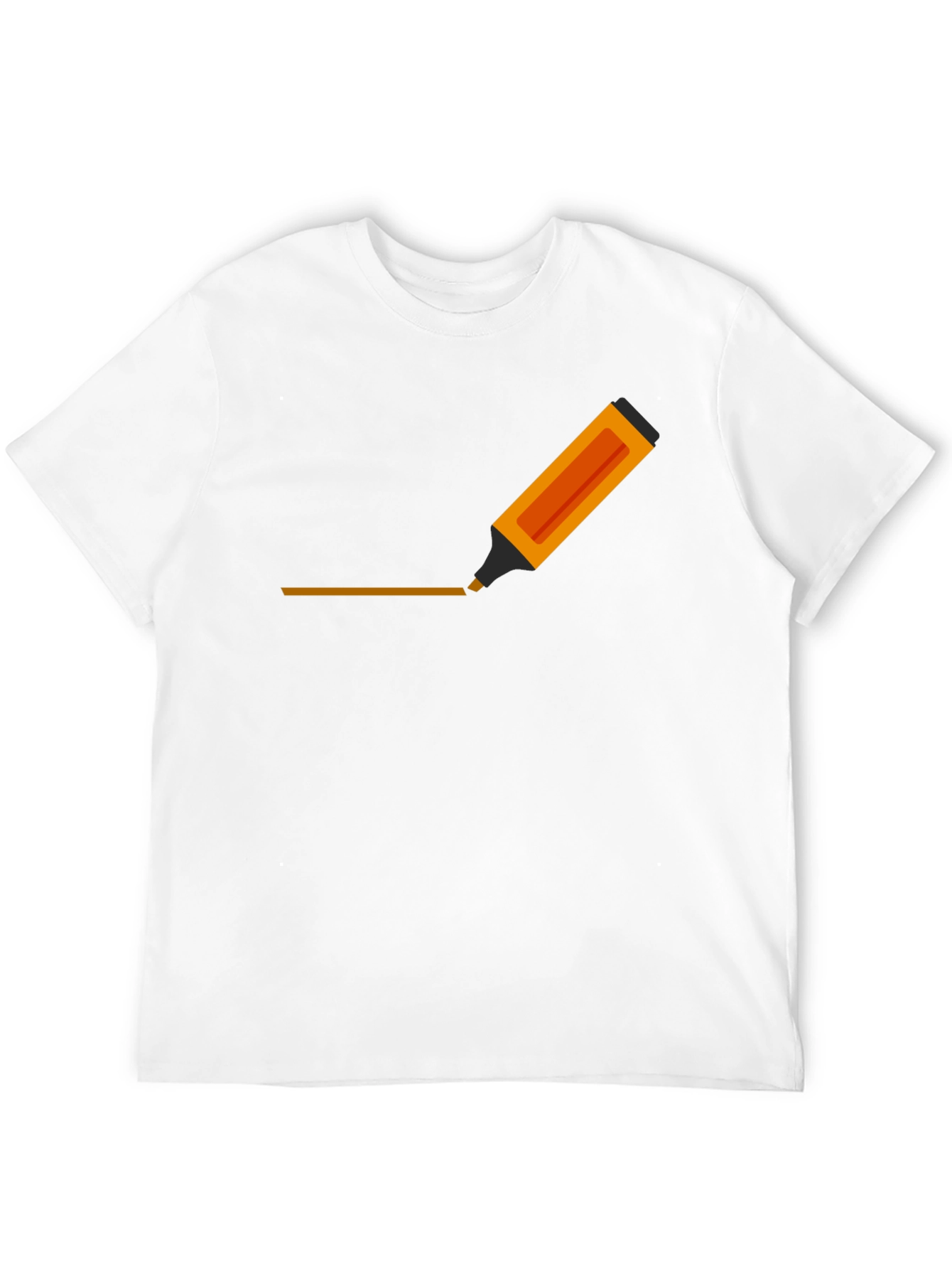 Mens Graphic Tee - Highlighter Design