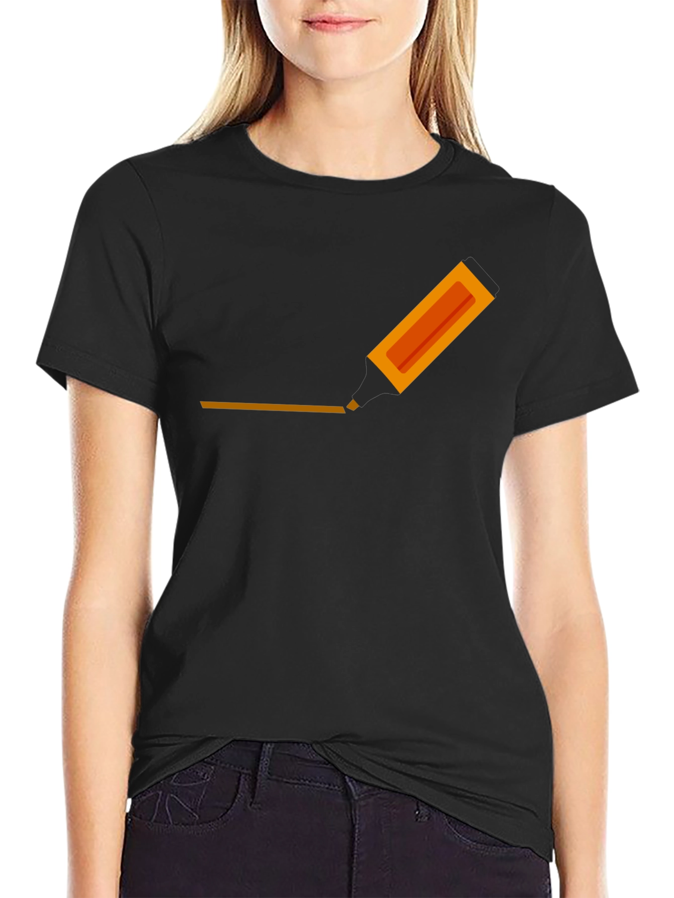 Mens Graphic Tee - Highlighter Design