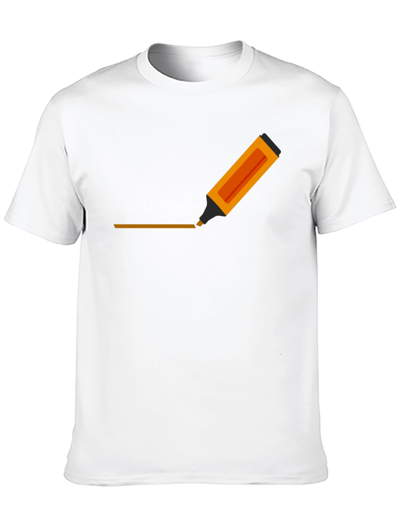 Mens Graphic Tee - Highlighter Design