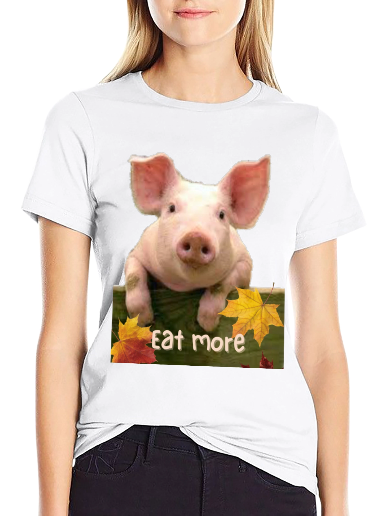 Eat More Pig T-Shirt - Funny Animal Tee