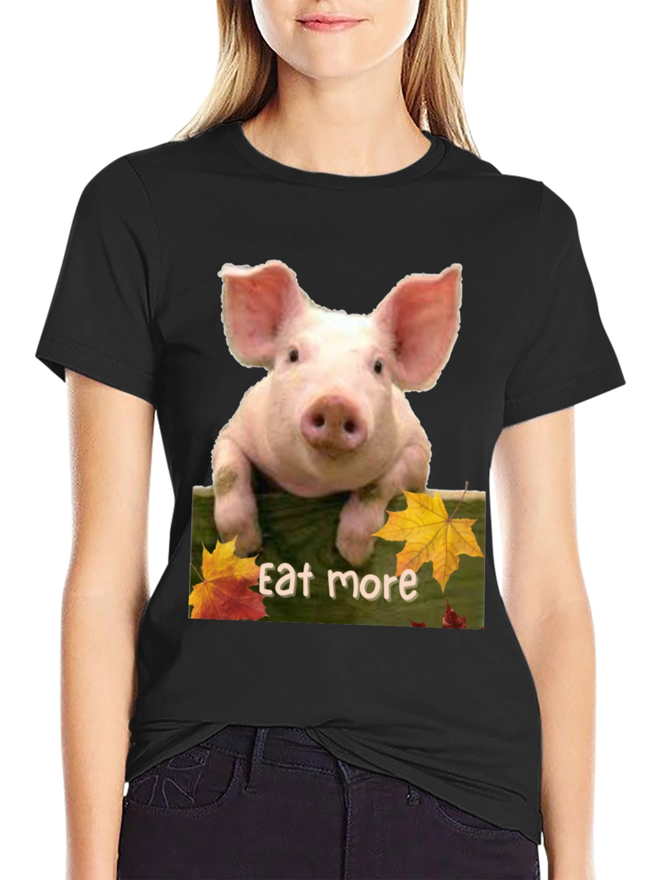 Eat More Pig T-Shirt - Funny Animal Tee