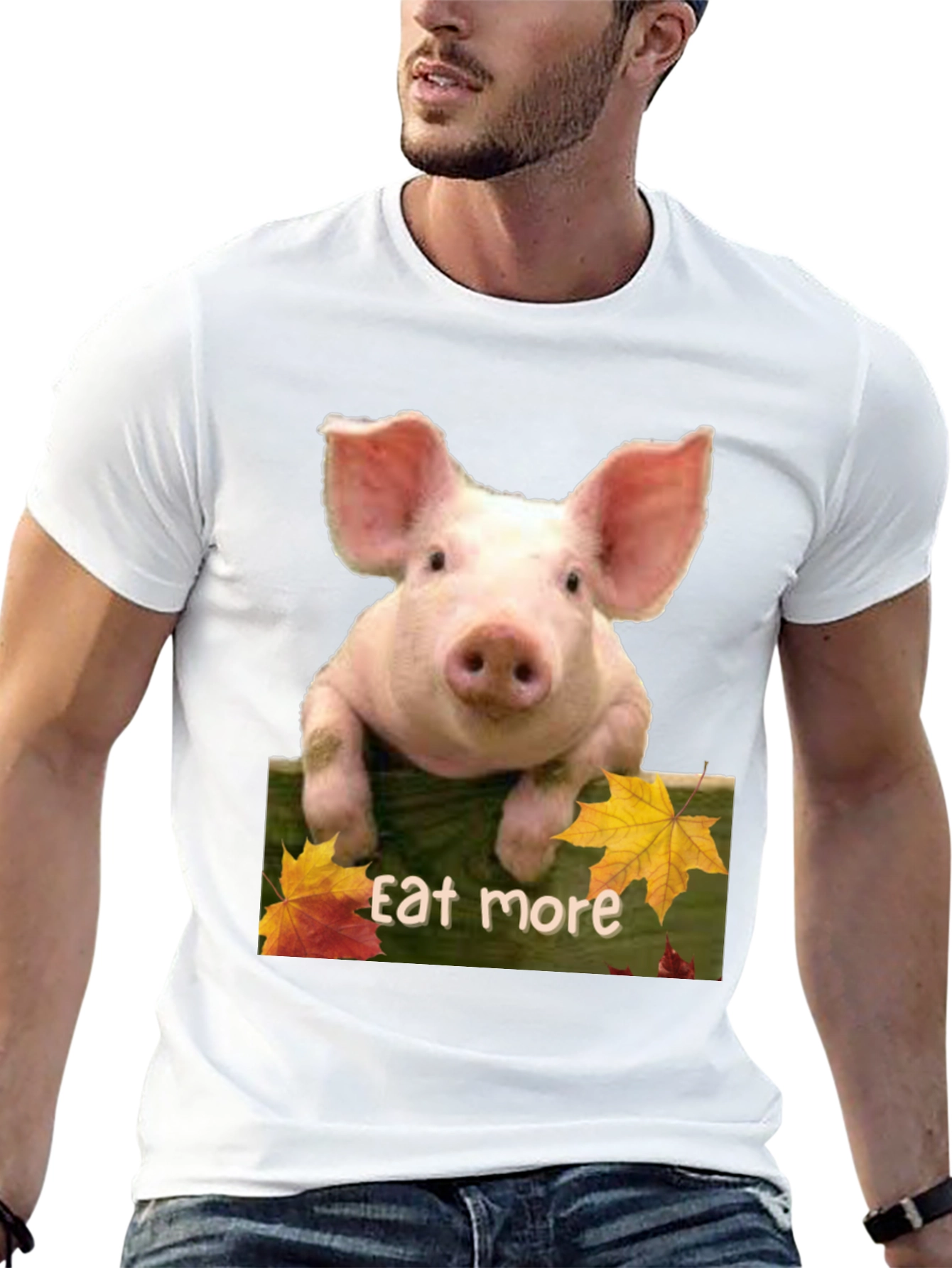Eat More Pig T-Shirt - Funny Animal Tee
