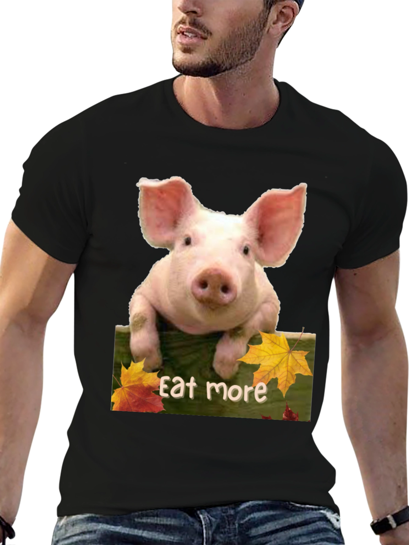 Eat More Pig T-Shirt - Funny Animal Tee