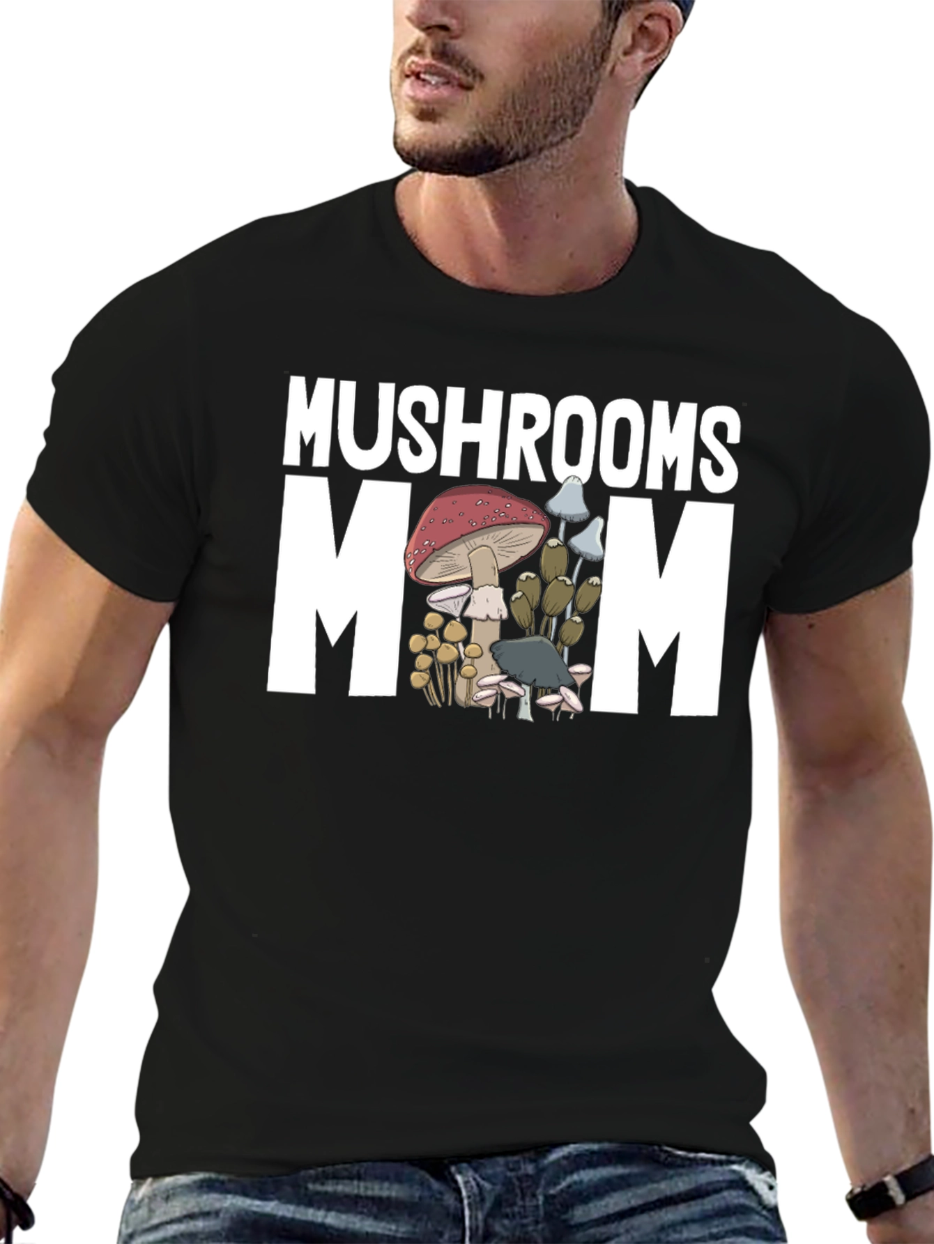 Mushrooms Mom Graphic T-Shirt