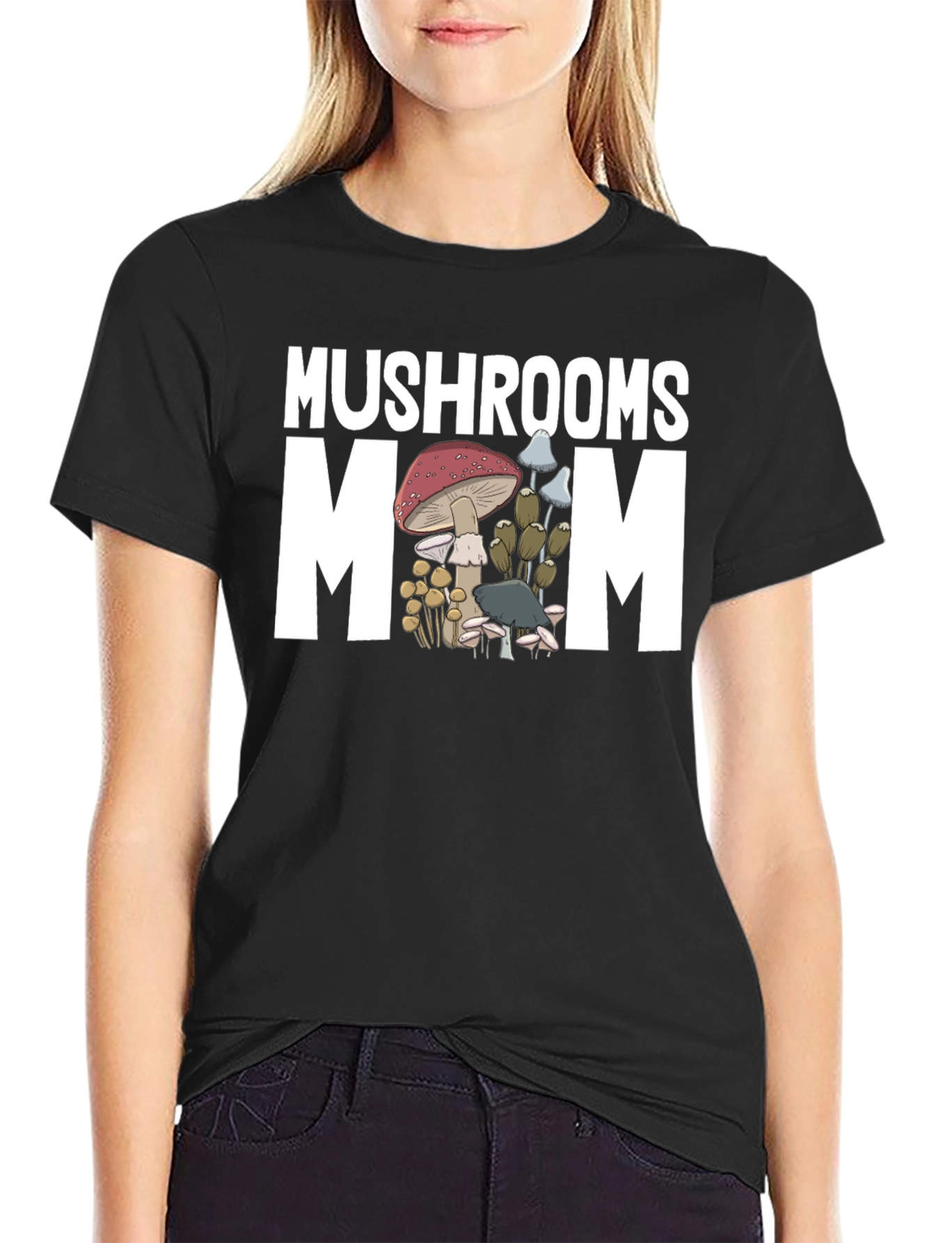 Mushrooms Mom Graphic T-Shirt