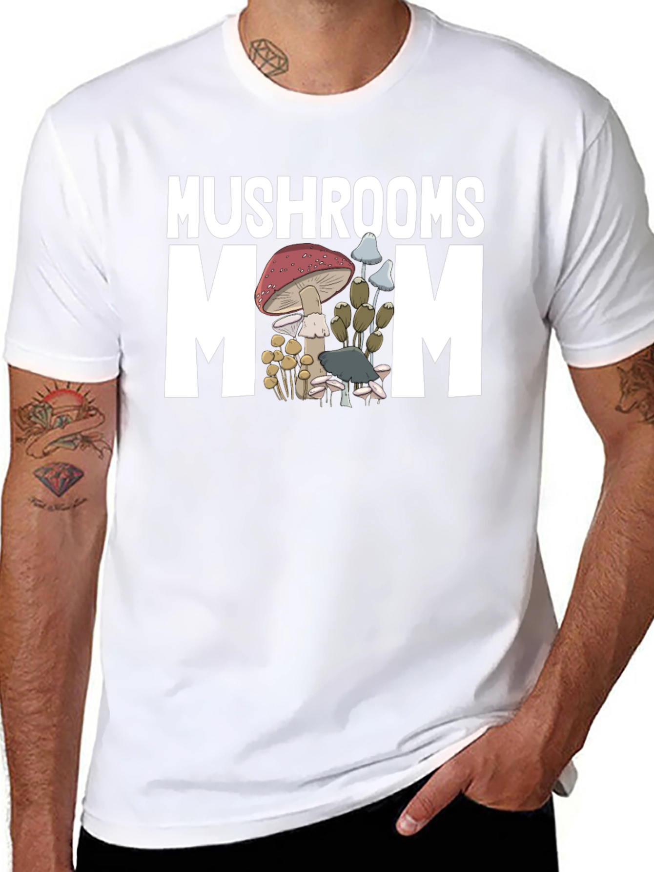 Mushrooms Mom Graphic T-Shirt