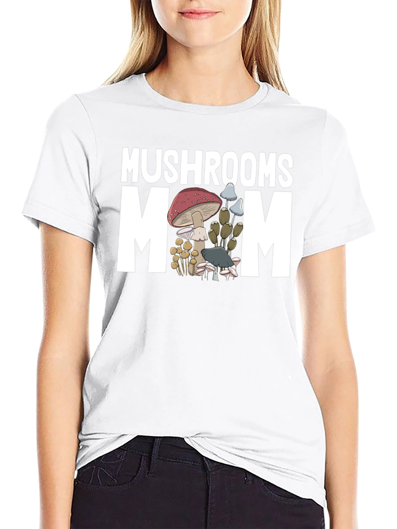 Mushrooms Mom Graphic T-Shirt