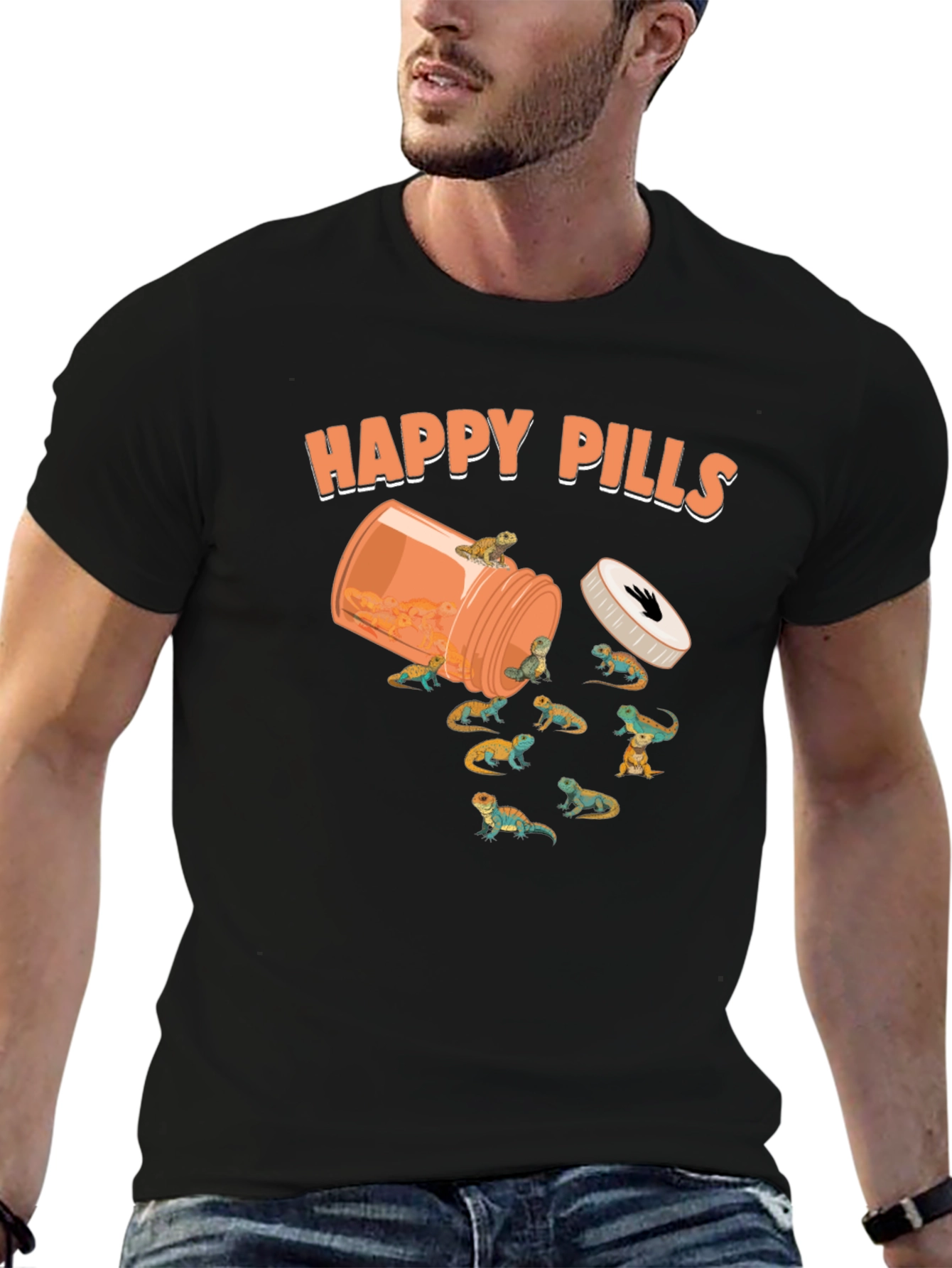 Happy Pills Bearded Dragon T-Shirt