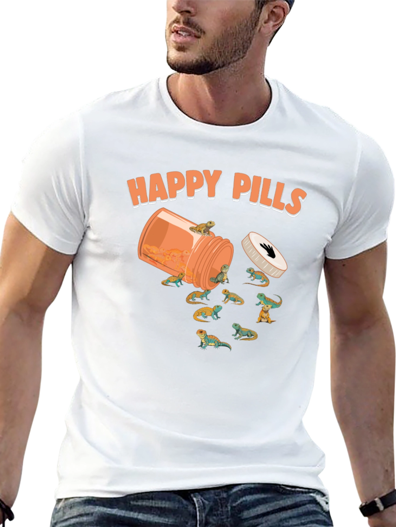 Happy Pills Bearded Dragon T-Shirt